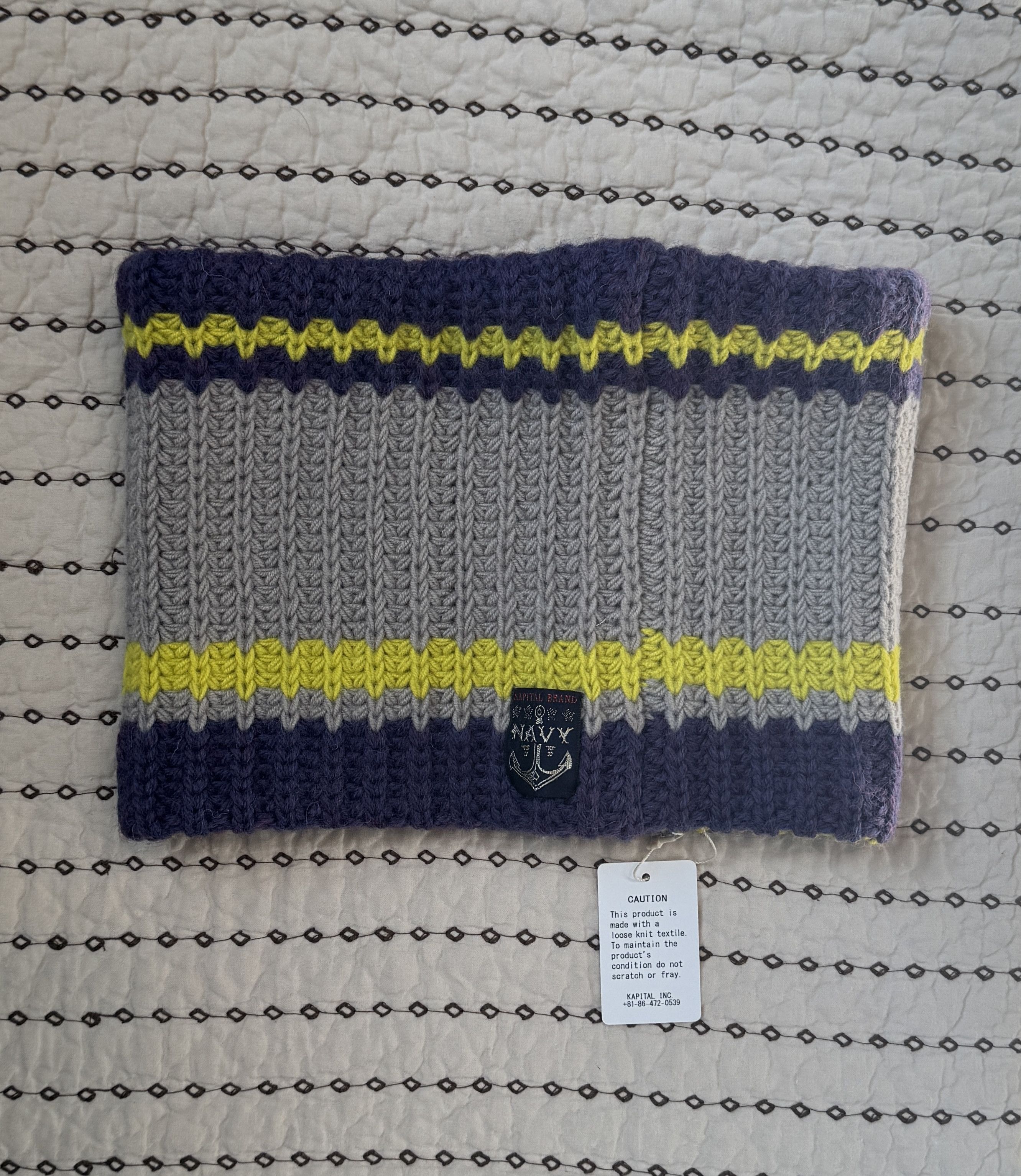 Kapital KAPITAL 3G WOOL BRAIDED SNOOD OS FLASH YELLOW NEW W/ TAGS Size ONE SIZE - 4 Thumbnail