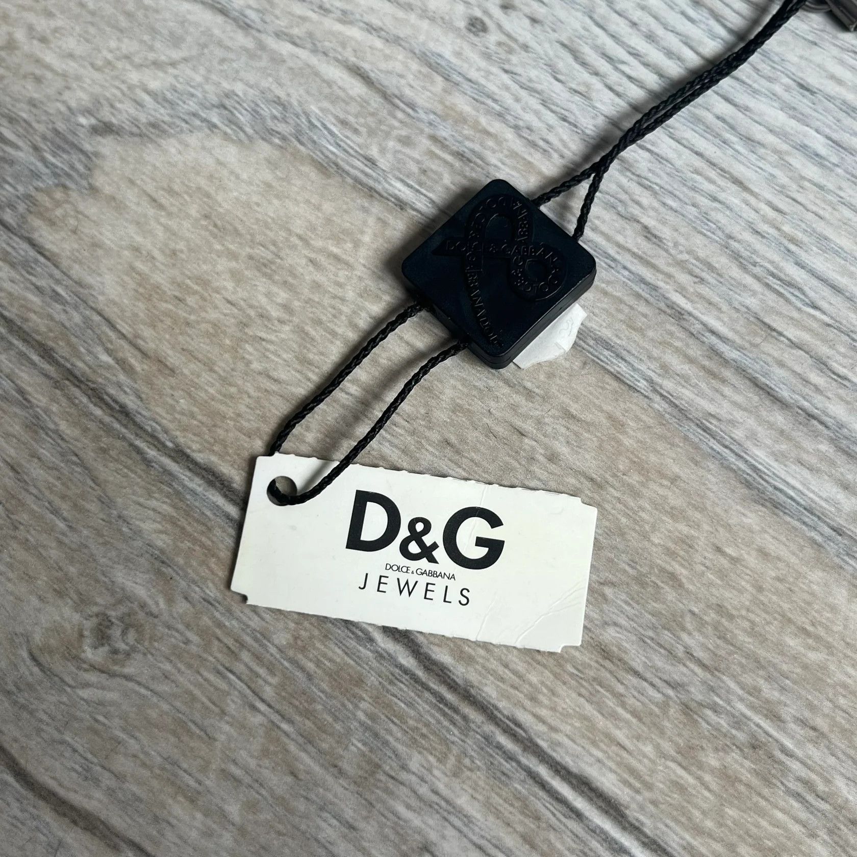 Dolce & Gabbana Dolce & Gabbana 2000's Split Black Dog Tag Necklace Size ONE SIZE - 5 Thumbnail