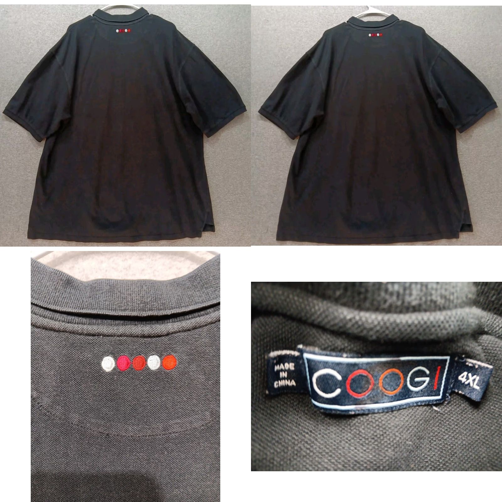 Coogi VINTAGE COOGI Men's Polo Shirt 4XL Black Short Sleeve Button-Up Front Pocket Embroidered 90s Y2K Mens Size US XXL / EU 58 / 5 - 8 Thumbnail