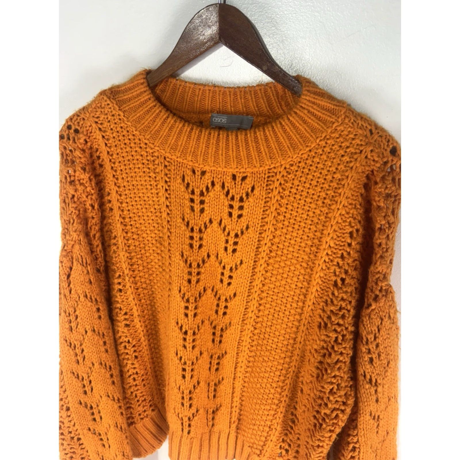 Asos ASOS Gold Chunky Knit Cropped Sweater Womens Size 8 Romania Size M / US 6-8 / IT 42-44 - 2 Thumbnail