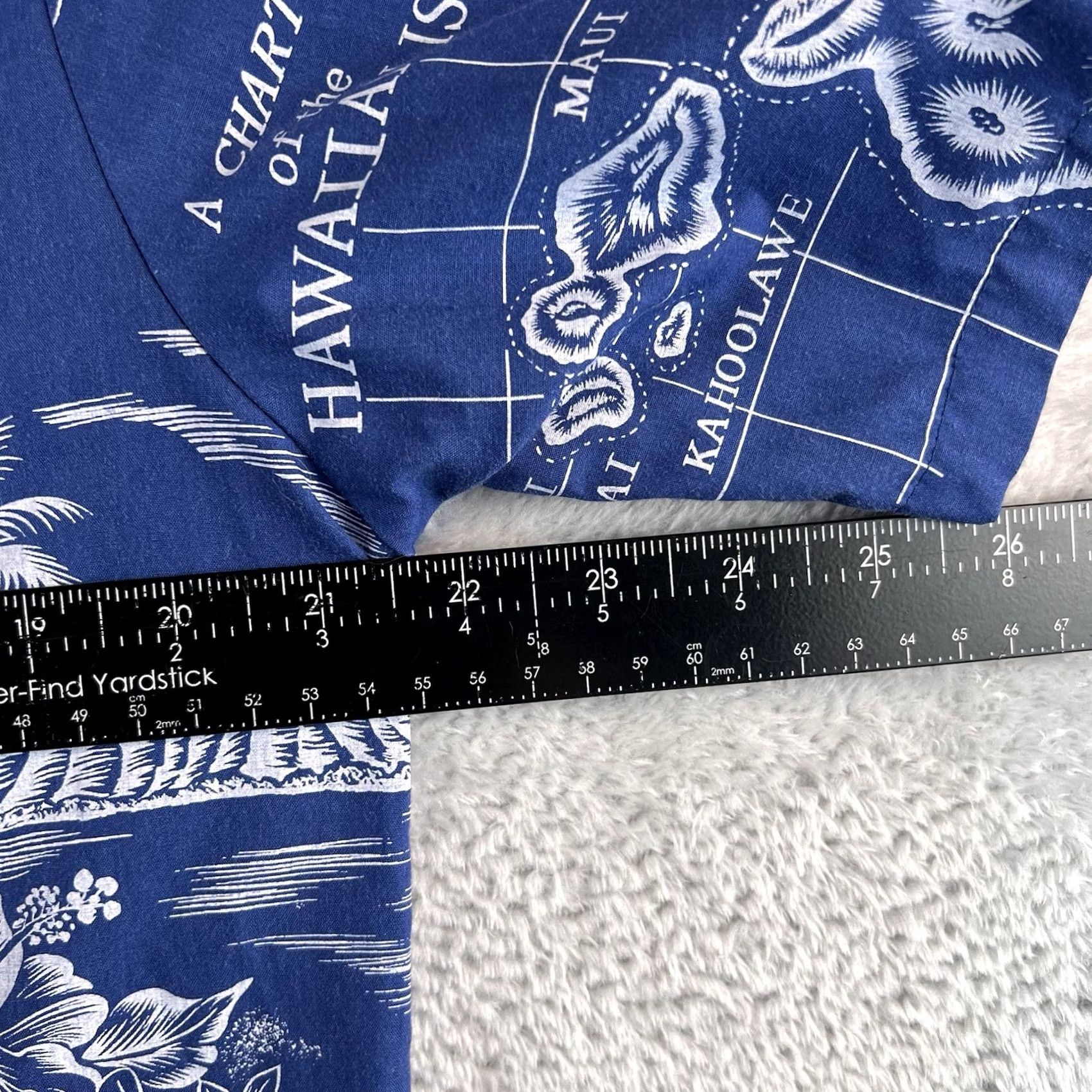 Vintage VINTAGE Howie Shirt Mens L Blue Floral Hawaii Chart of Isles 70s 80s 90s Hawaiian Beach Tropical California Dad USA Button-Up Short Sleeve 검 Size US L / EU 52-54 / 3 - 3 Thumbnail