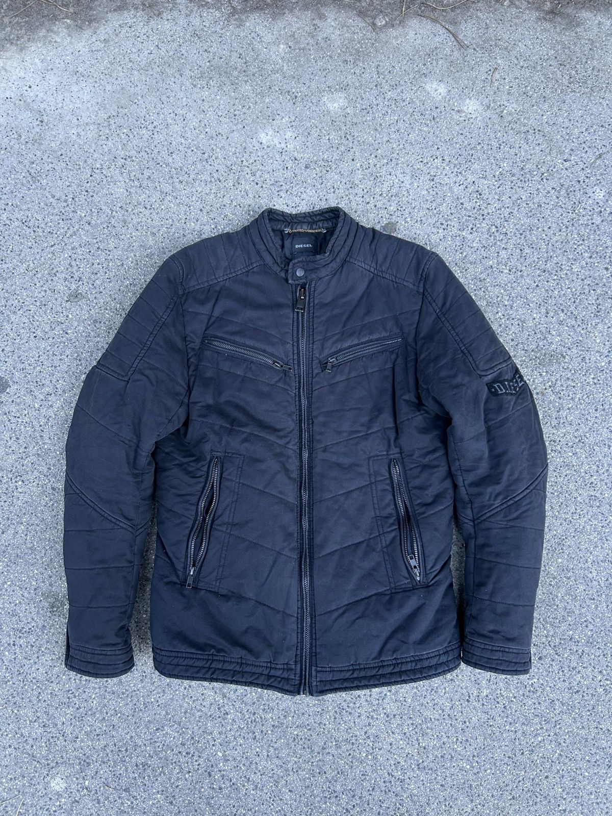 Diesel Diesel Vintage black Jacket Y2K Bomber with patch Size M / US 6-8 / IT 42-44 - 1 Thumbnail