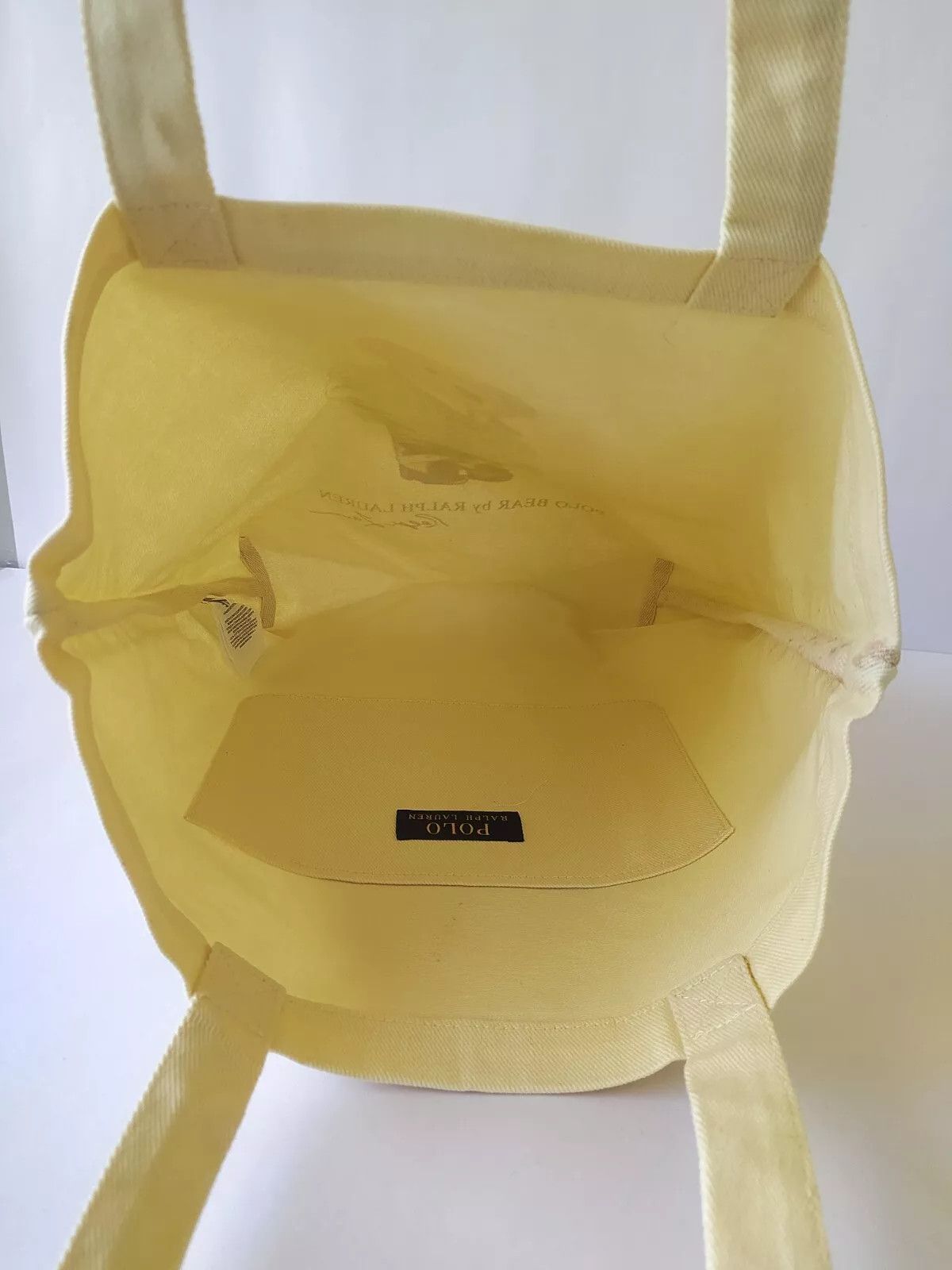 Polo Ralph Lauren Polo Ralph Lauren Polo Bear Cotton Canvas Tote Bag IFD 8042 Size ONE SIZE - 10 Thumbnail