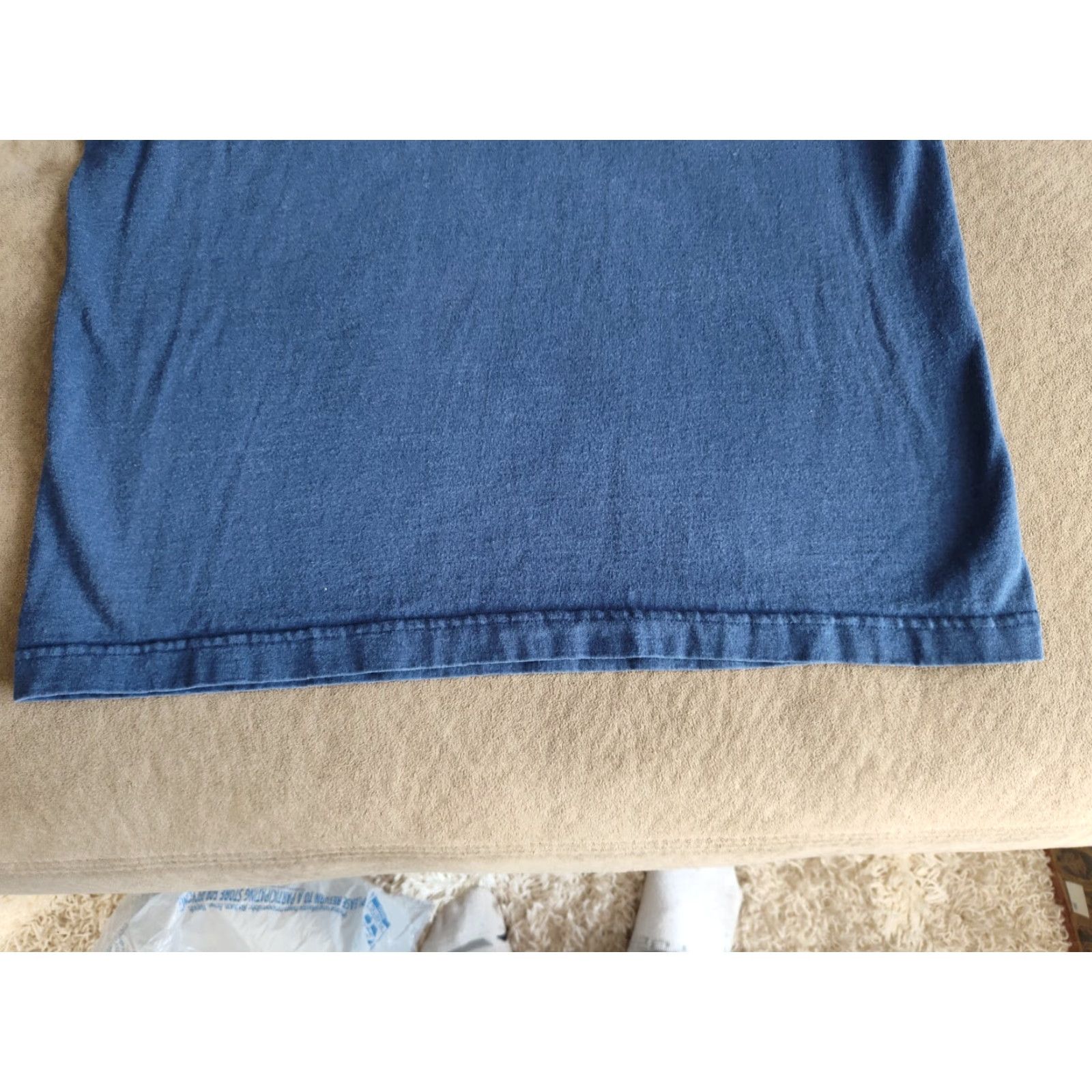 Vintage VINTAGE Murina Bourbon St New Orleans Single Stitch Tee Mens Large Blue 90s Embroidered Crew Neck Short Sleeve Cotton T-Shirt Made USA Size US L / EU 52-54 / 3 - 7 Thumbnail