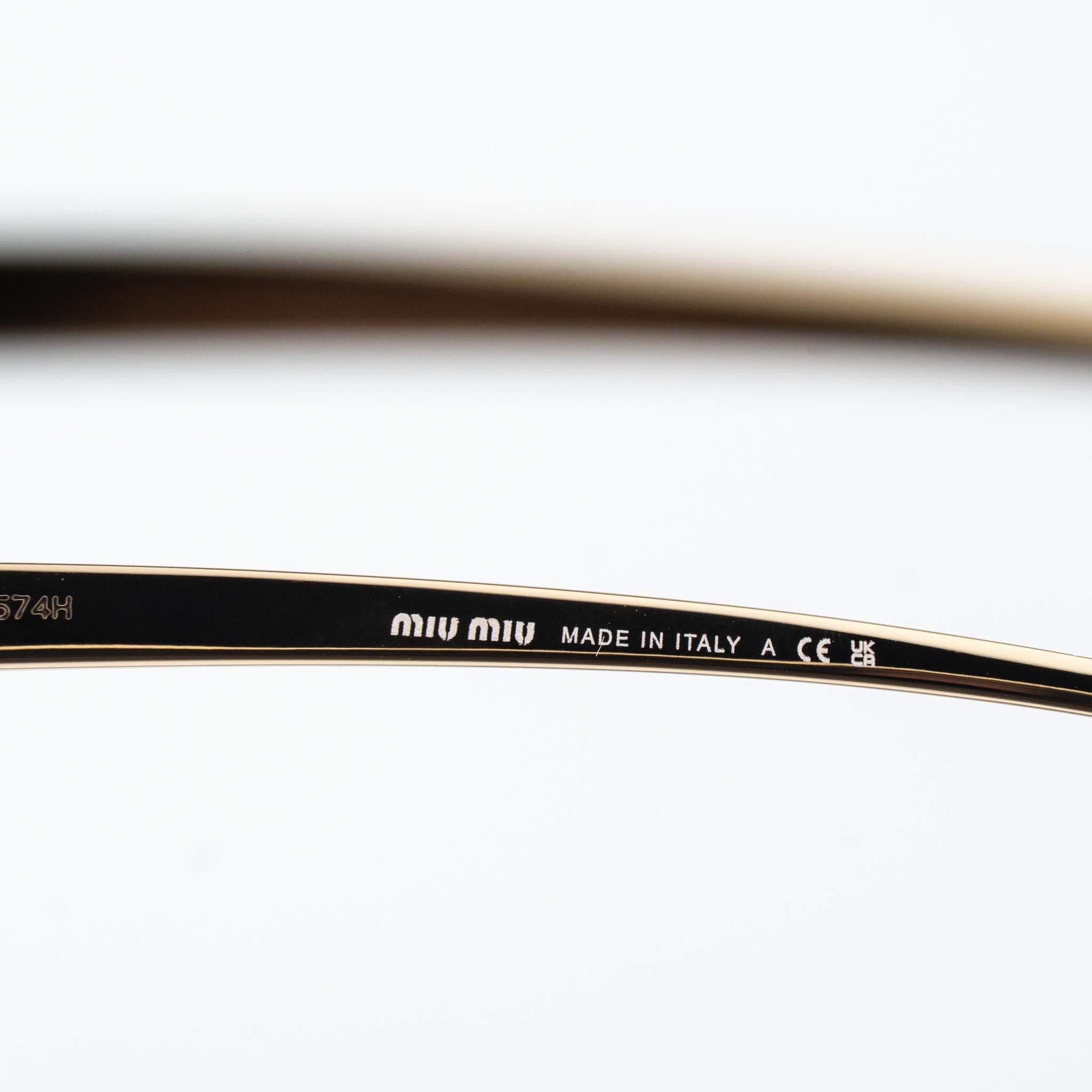 Miu Miu Miu Miu Women Sunglasses Pilot MUA56S 5AK20I NEW AUTHENTIC Size ONE SIZE - 9 Thumbnail