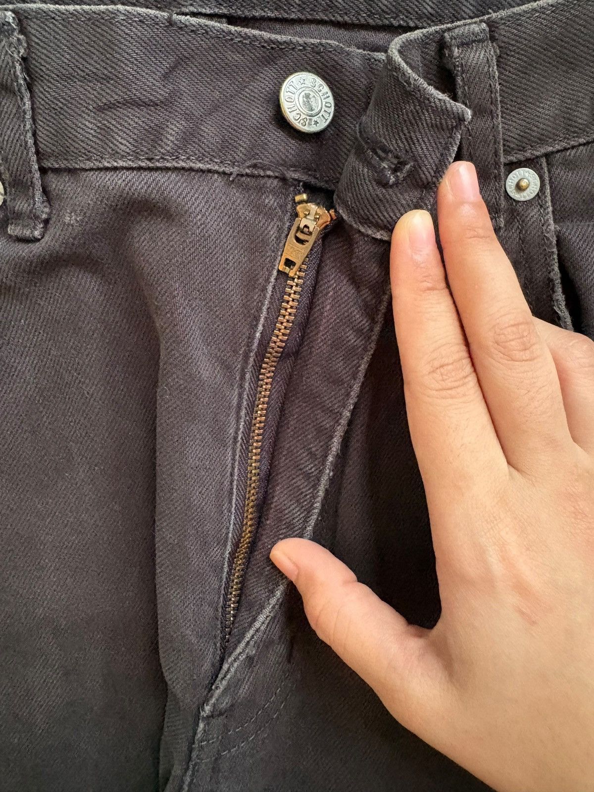 Japanese Brand × Schott Vintage Japanese Schott Black Jeans Size US 32 / EU 48 - 3 Thumbnail