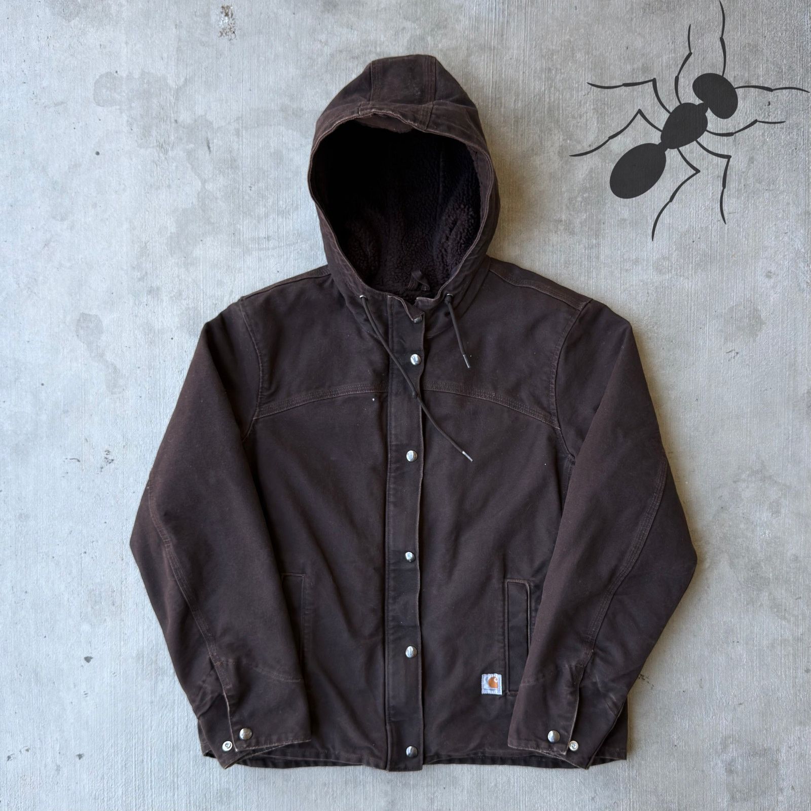Carhartt × Carhartt Wip Carhartt J141 DKB Sherpa-Lined Hooded