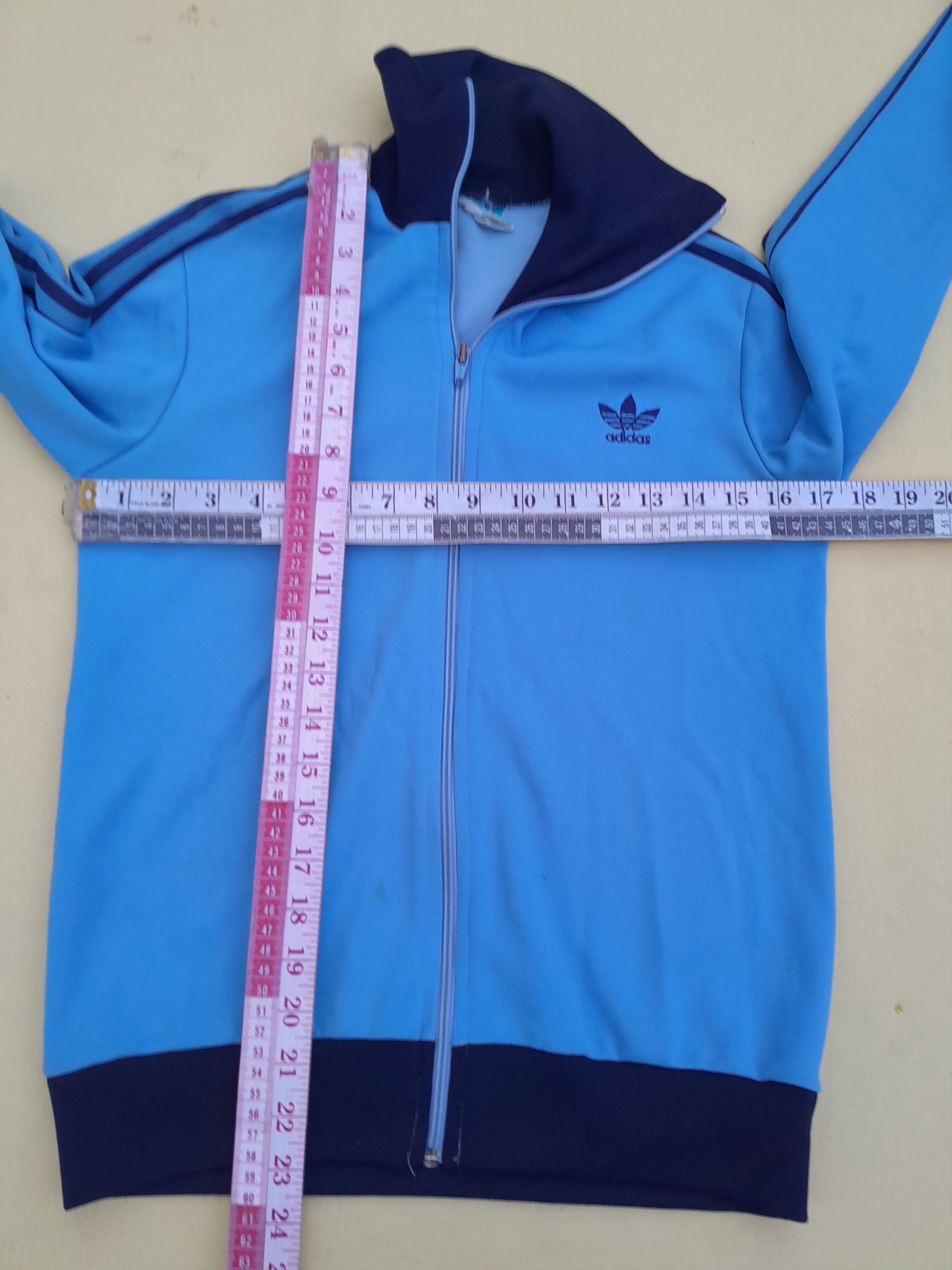 Adidas Vintage 70s Adidas Ventex Track Jacket Blue Navy Made France Size US S / EU 44-46 / 1 - 8 Thumbnail