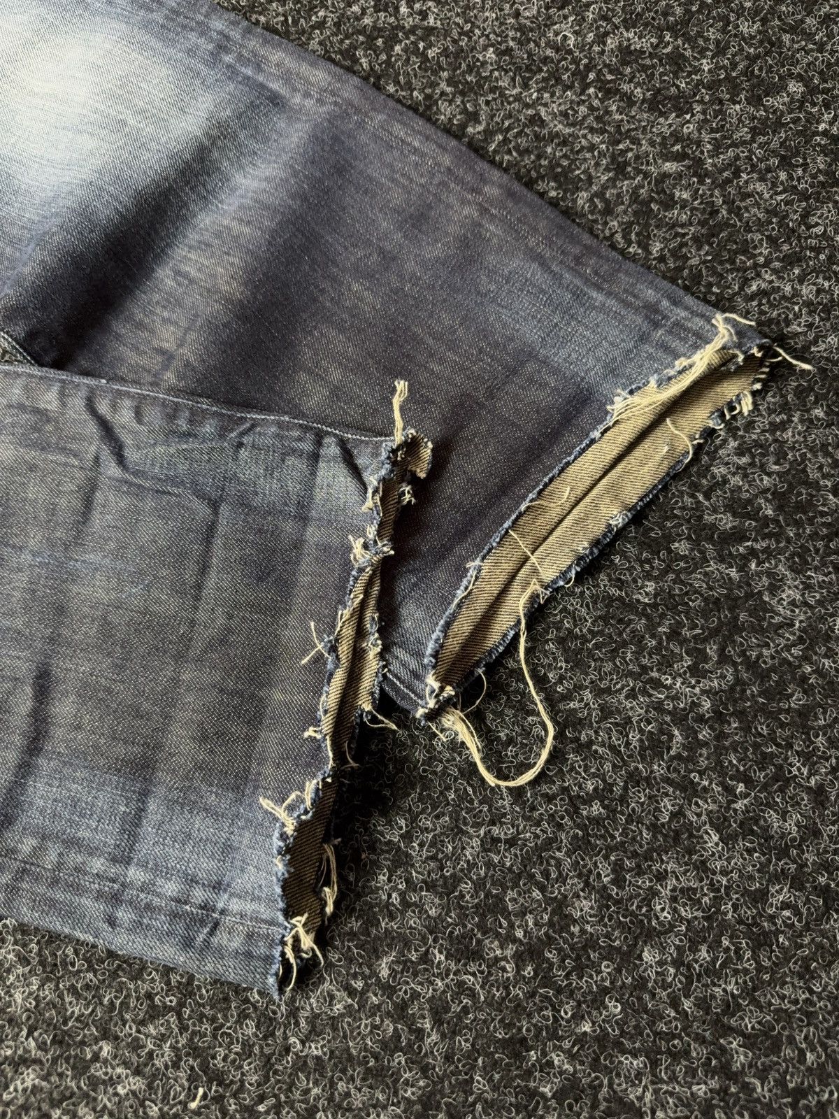G-Star 00s G-Star RAW 3301 Distressed Hem LGB Opium Punk Jeans Y2K Size US 32 / EU 48 - 4 Thumbnail