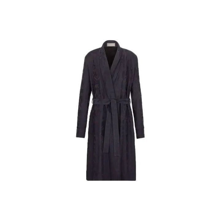 Dior Dior FW21 Navy Blue Printed Robe Size S / US 4 / IT 40 - 1 Thumbnail