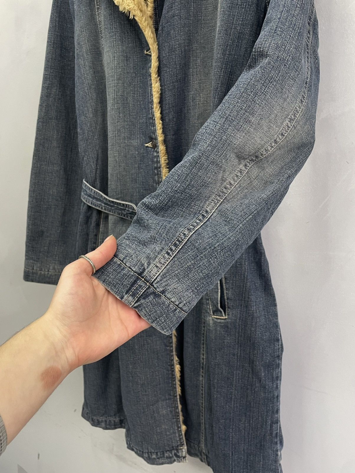 If Six Was Nine Rare denim Diesel style long coat hype if six was nine y2k Size US M / EU 48-50 / 2 - 5 Thumbnail