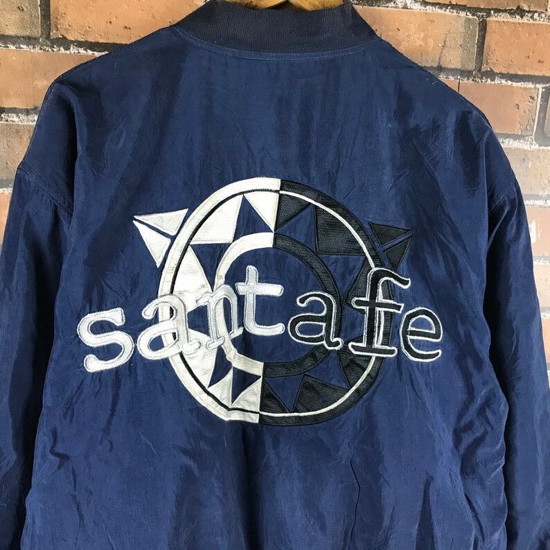Santa Cruz Skateboards × Vintage Vintage Santa Fe Bomber Jacket Embroidered Logo Size US XL / EU 56 / 4 - 2 Thumbnail