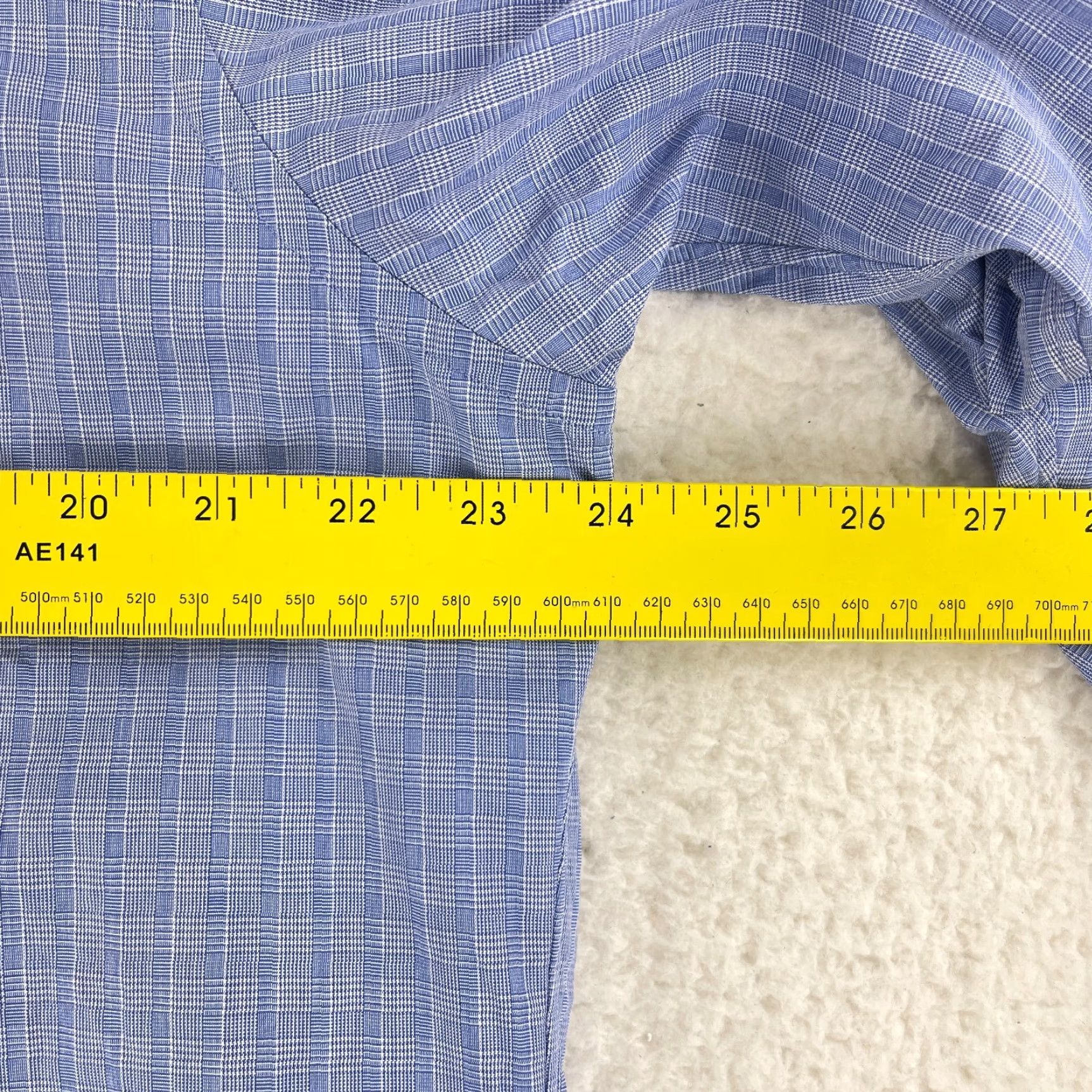Brooks Brothers Brooks Brothers Button-Down Dress Shirt Mens Large Blue All Cotton Long Sleeve Size 42R - 7 Thumbnail