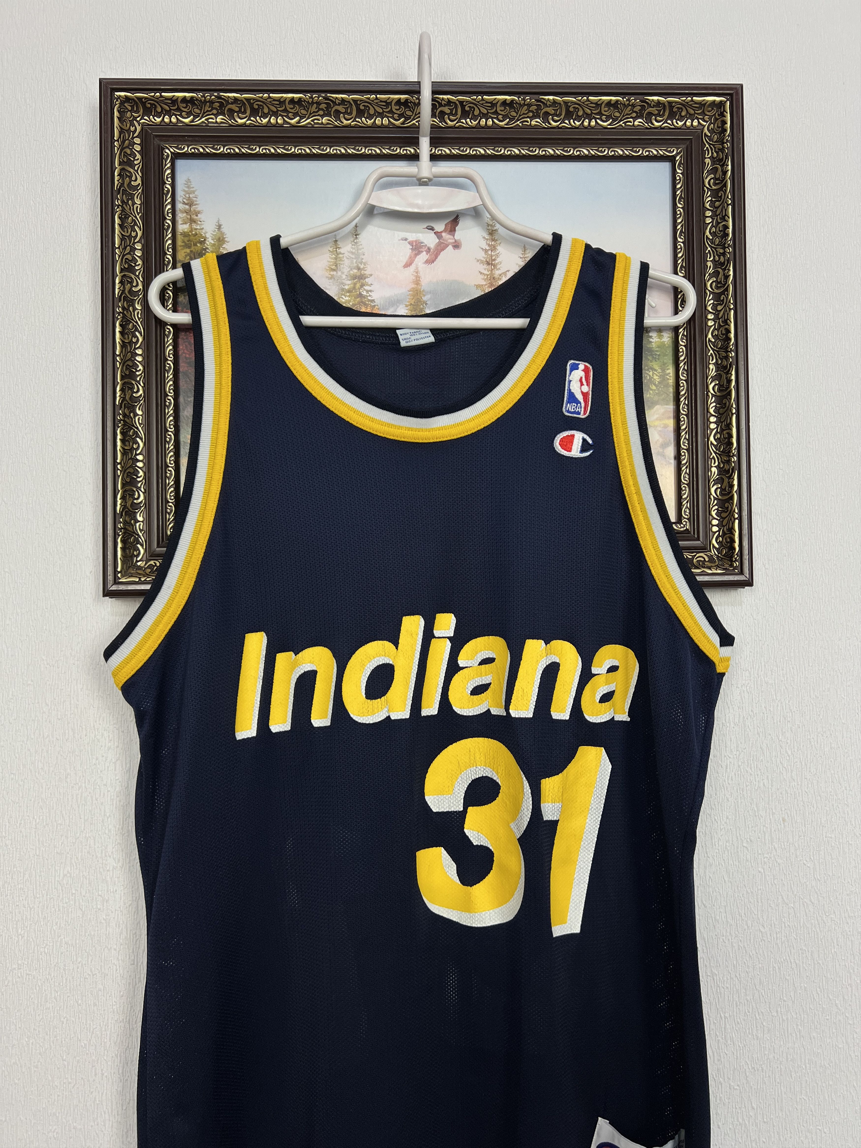 Champion Vintage 90's Indiana Pacers NBA #31 Miller Jersey Trikot Size US L / EU 52-54 / 3 - 2 Thumbnail