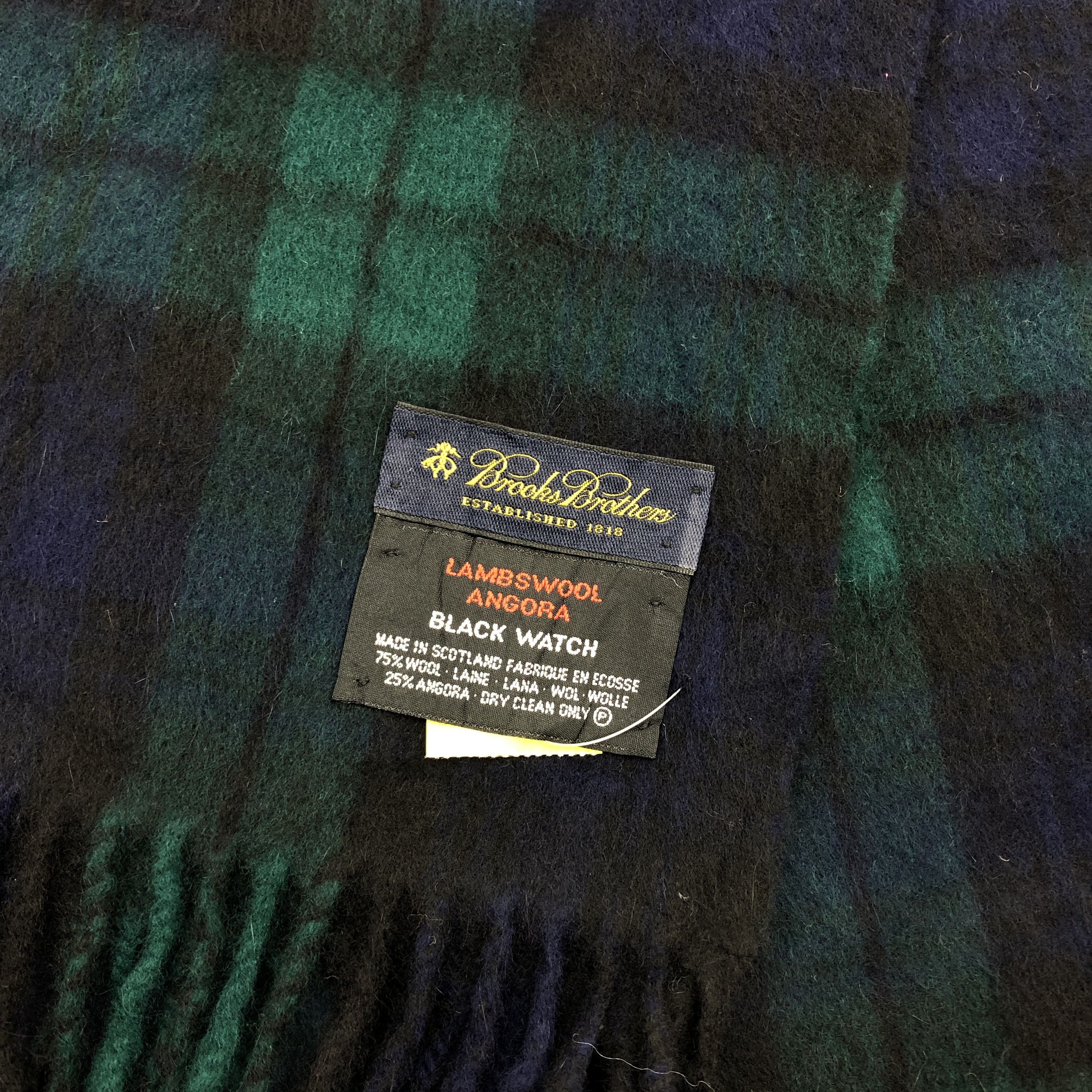Brooks Brothers Vintage Brooks Brothers Scarf Muffler Wool Cashmere Scarves Size ONE SIZE - 4 Thumbnail