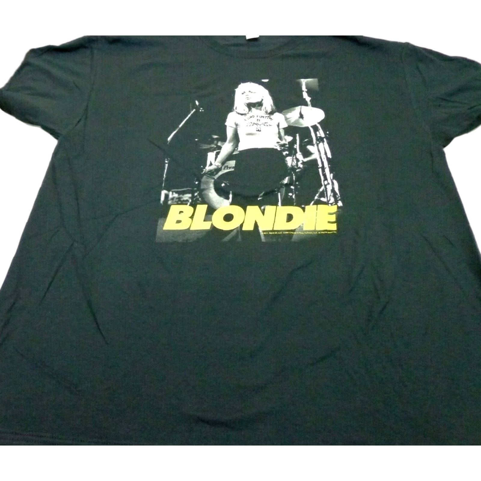 Fruit Of The Loom Blondie T-Shirt Licensed Rock N Roll Music Band Retro New XL Black Crew Neck Short Sleeve 100% Cotton Graphic Tee Mens Size US XL / EU 56 / 4 - 1 Thumbnail