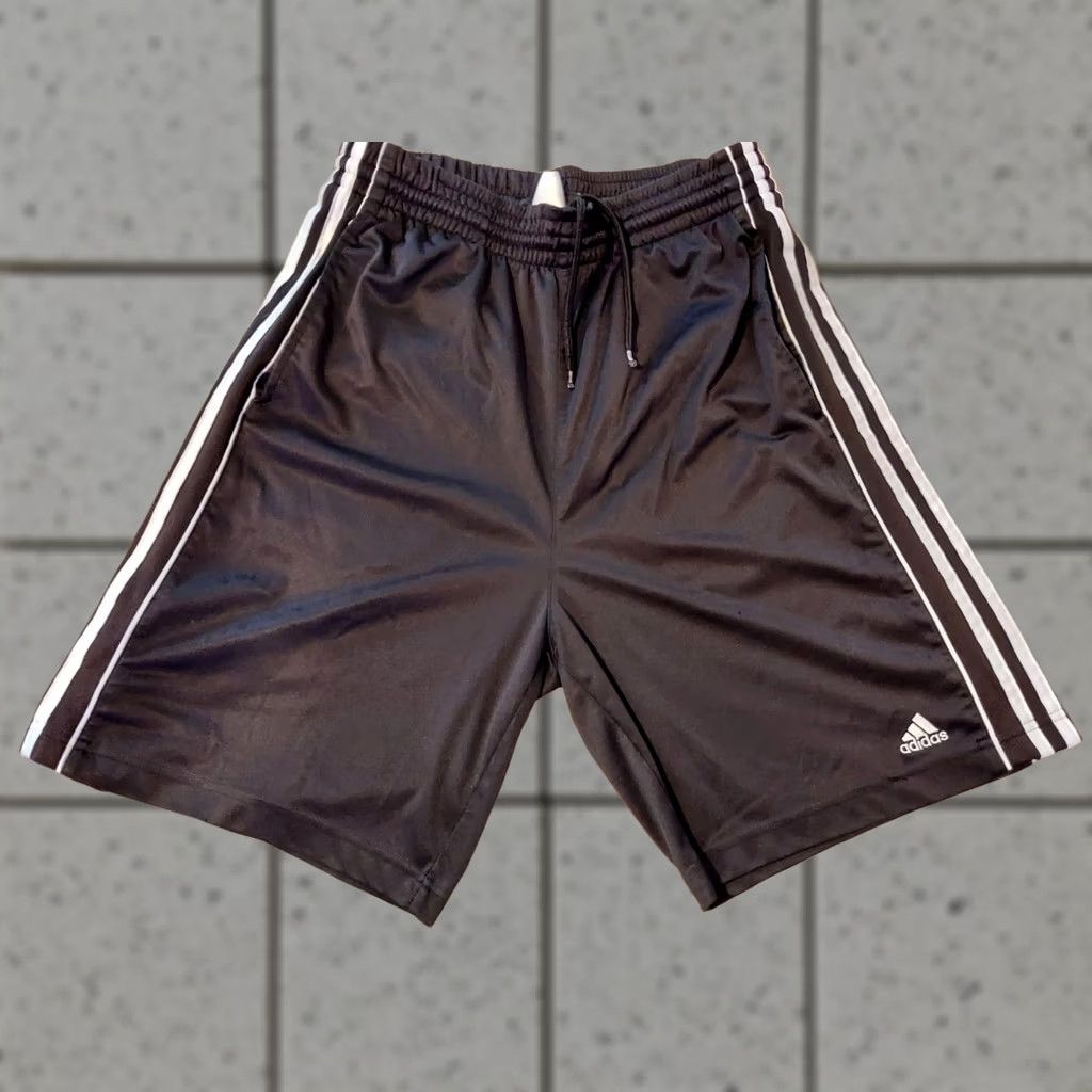 Adidas adidas Shorts Mens M Medium Black Athletic Gym Workout Size US 31 - 1 Thumbnail