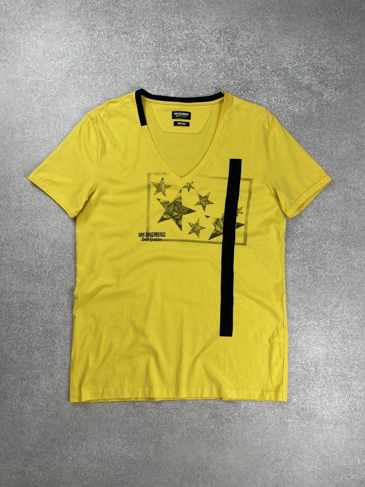 Dirk Bikkembergs Dirk Bikkembergs Sport Couture Yellow Coton T-Shirt Men’s Size US M / EU 48-50 / 2 - 1 Thumbnail
