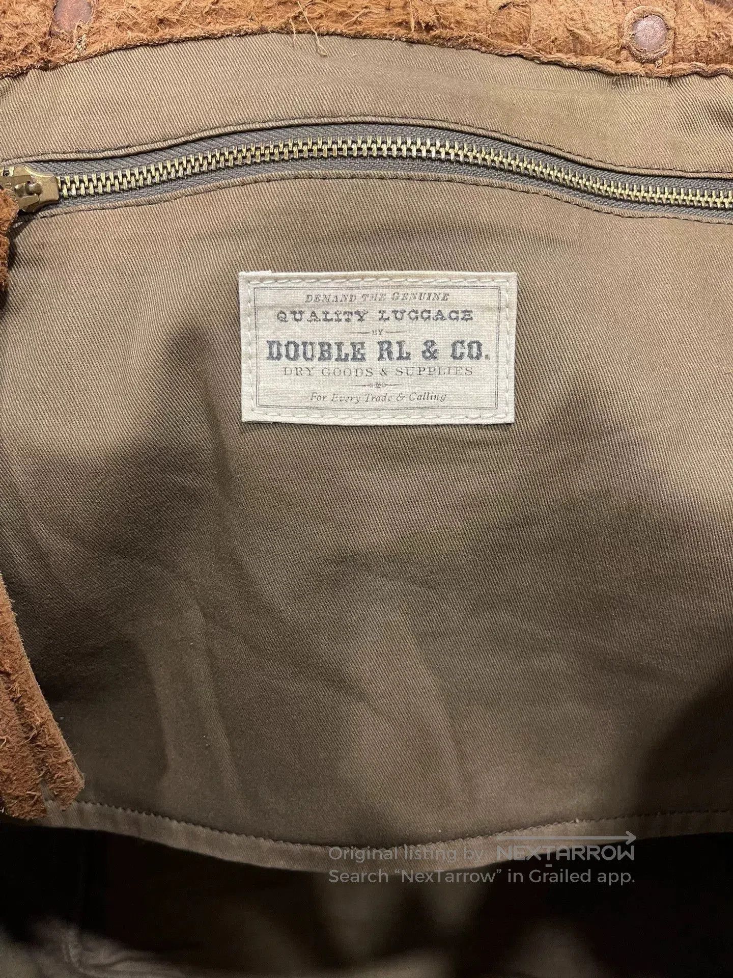 RRL Ralph Lauren RRL Vintage Wool-Cotton Tote Bag. Size ONE SIZE - 4 Thumbnail