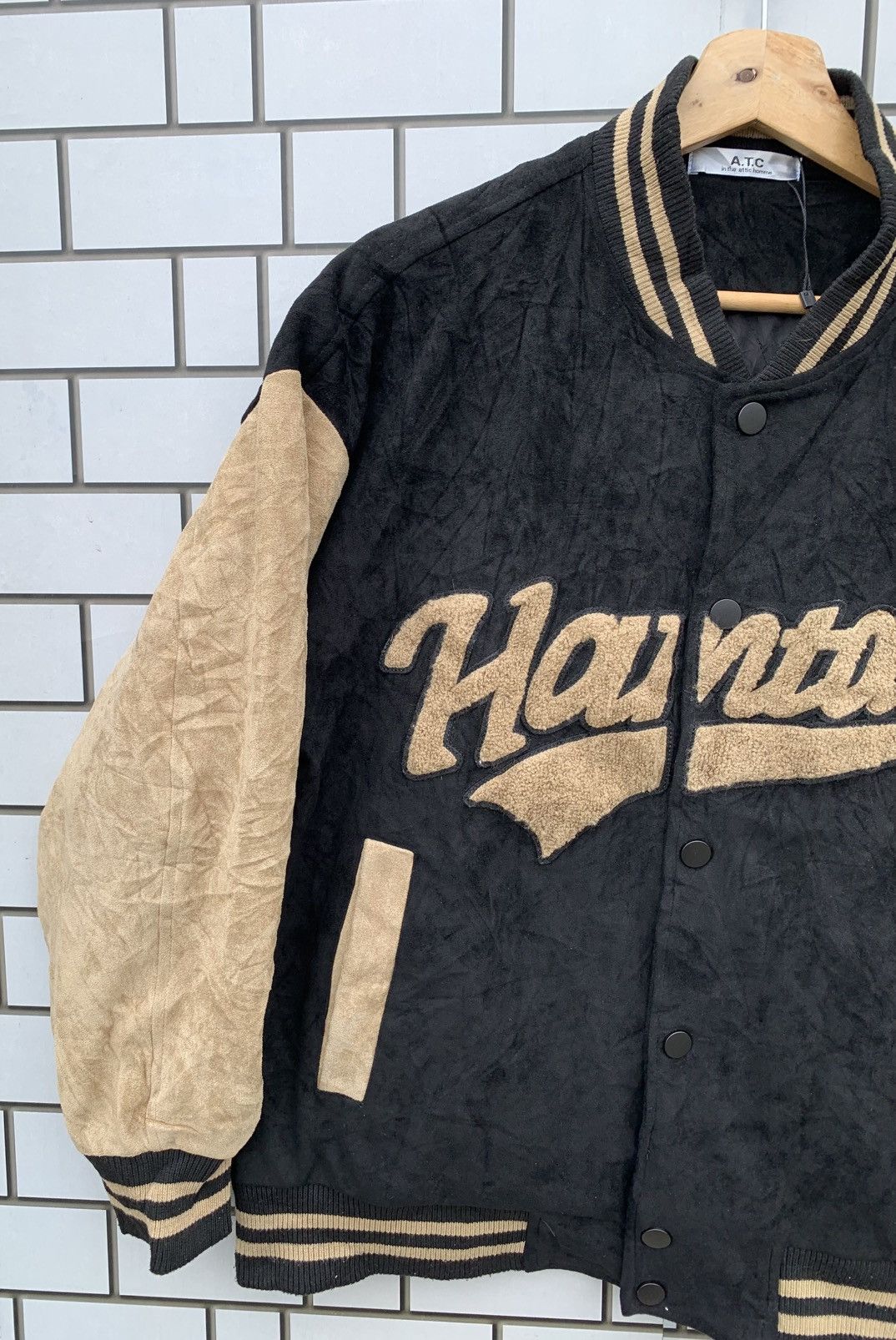 Japanese Brand Japanese Brand in the attic homme Velvet Varsity Jacket Size US L / EU 52-54 / 3 - 6 Thumbnail