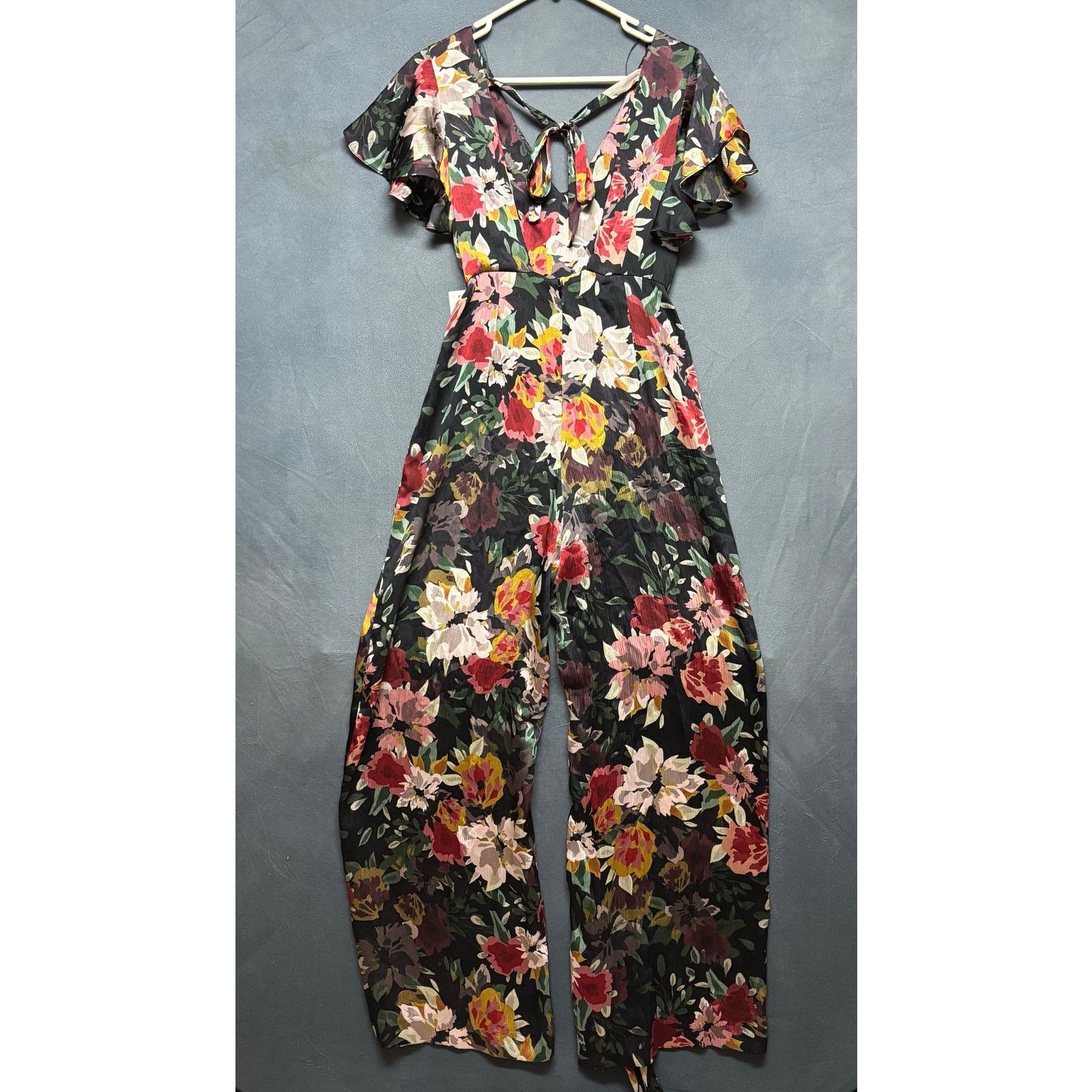 Zara Zara Basic Floral Jumpsuit Boho Cottage New Ruffle Sleeve Size 28" / US 6 / IT 42 - 10 Thumbnail