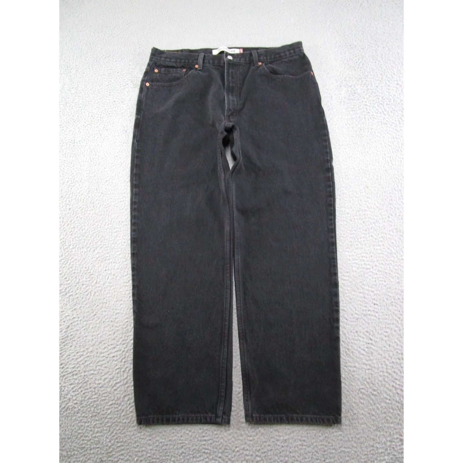 Levi's VINTAGE Levi's 500 Jeans Straight Black Denim Relaxed Fit 38x30 Men Size 38 5-Pocket Design Logo 90s/2000s Size US 38 / EU 54 - 3 Thumbnail