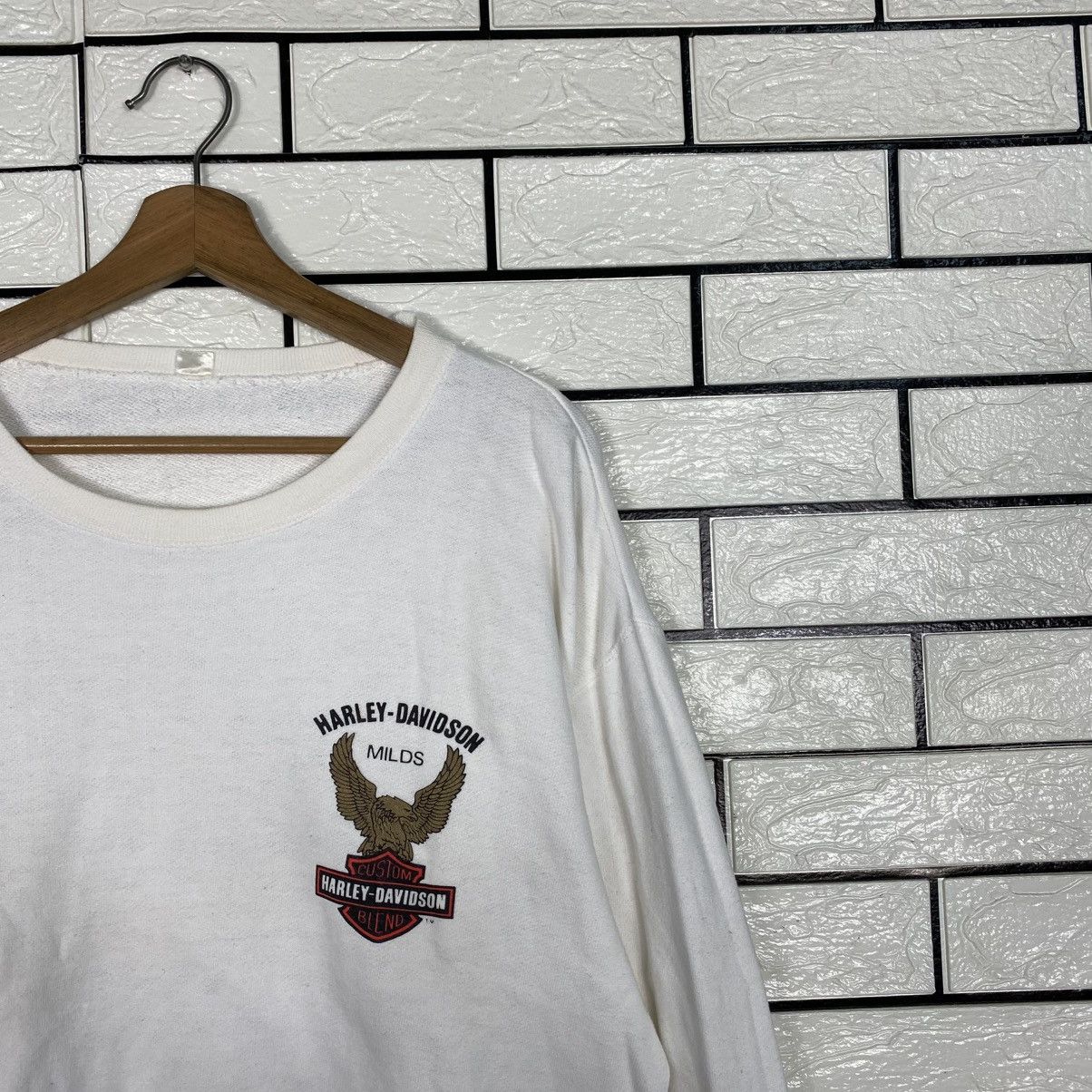 Harley Davidson 📌Vintage Sweatshirt Biker Style Harley Davidson Size US L / EU 52-54 / 3 - 8 Thumbnail