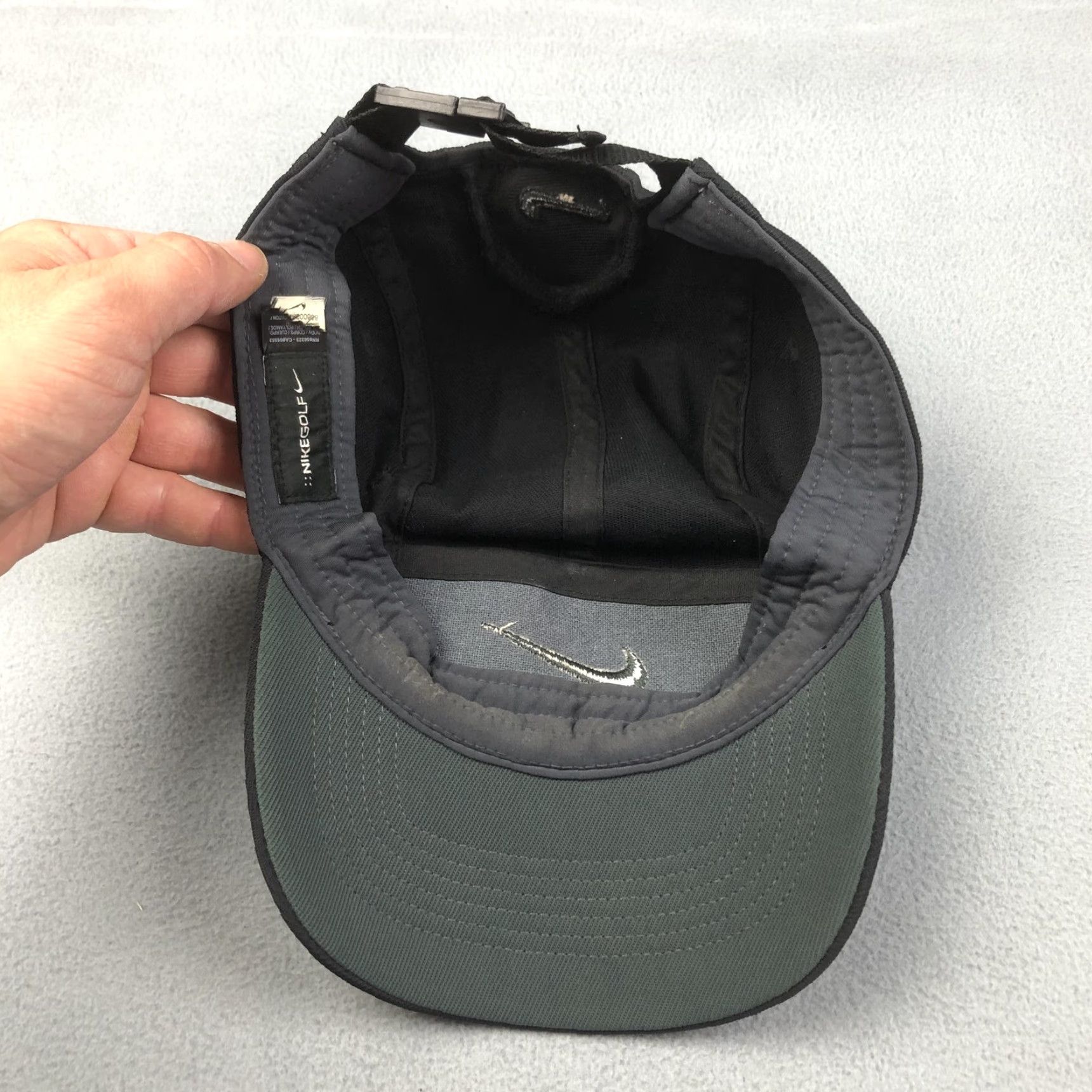 Nike NIKE Golf Hat Adjustable One Size Black Panel Breathable Outdoor Sports Mens Size ONE SIZE - 6 Thumbnail