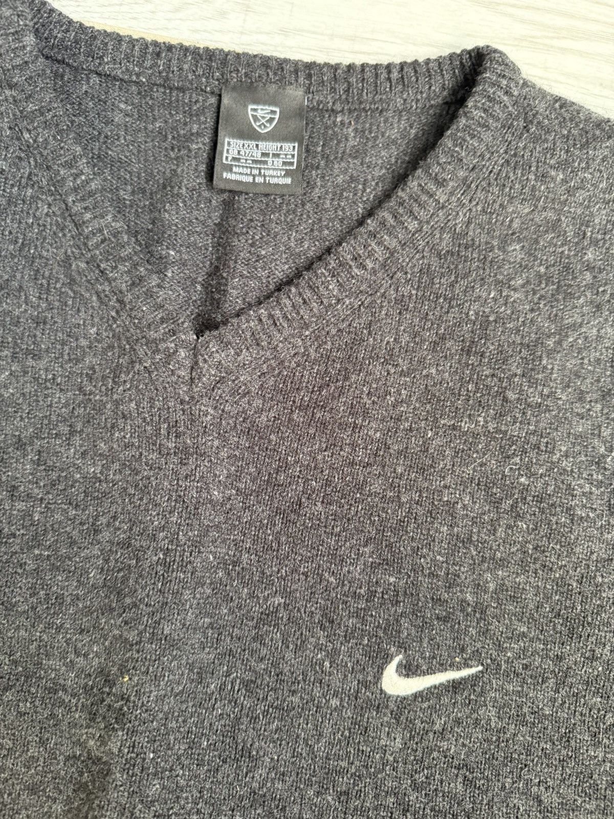 Nike × Vintage Vintage Nike golf wool vest Size 46R - 3 Thumbnail