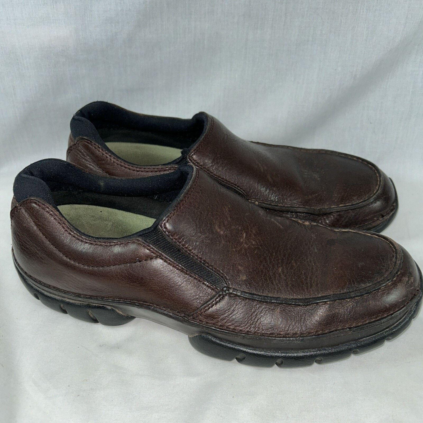 Rockport Rockport XCS Men Brown Leather Casual Slip On Shoes Size 10M Size US 10 / EU 43 - 1 Thumbnail