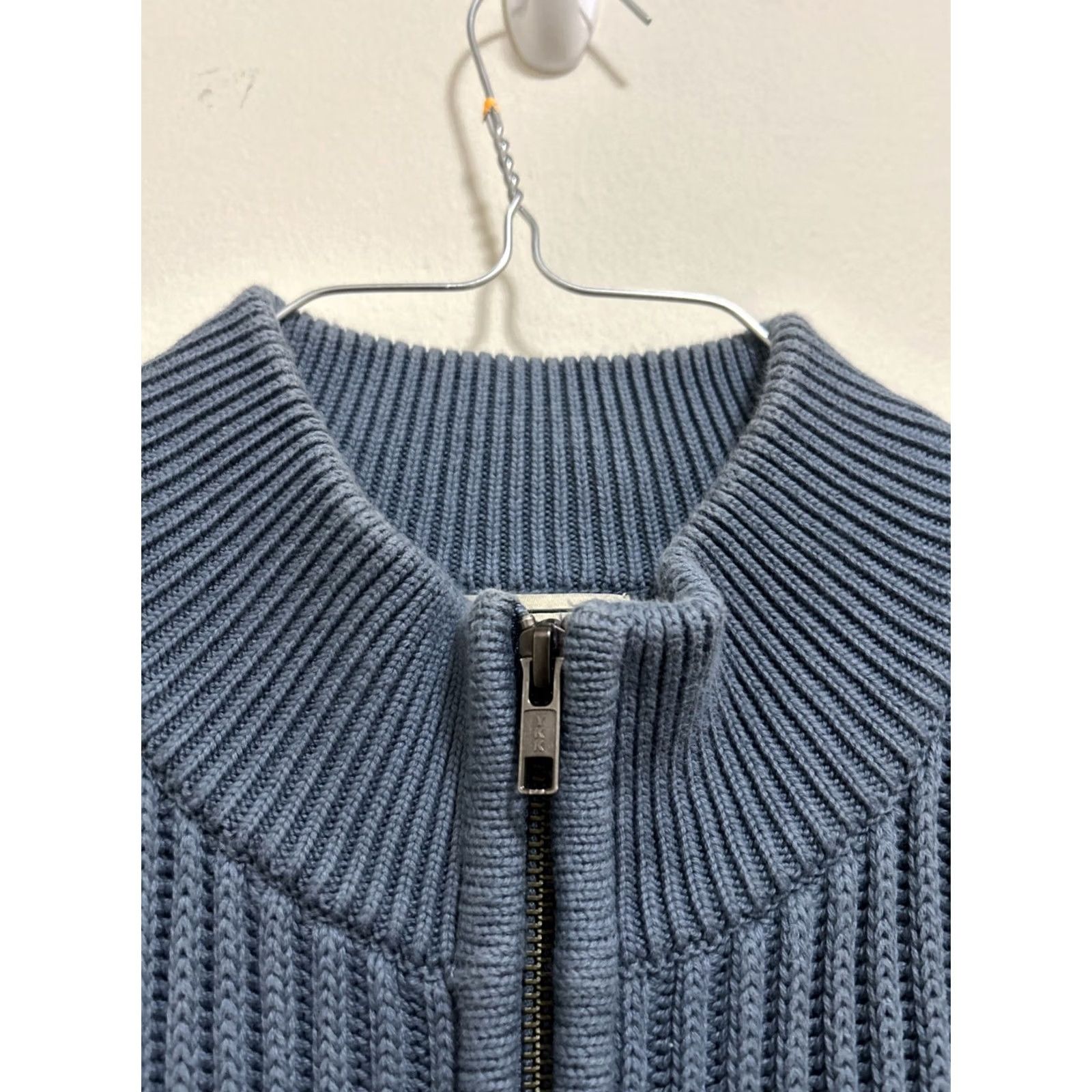Vintage VINTAGE LL Bean Sweater Mens Medium Navy Blue Full Zip Heavyweight Knit Size US M / EU 48-50 / 2 - 5 Thumbnail