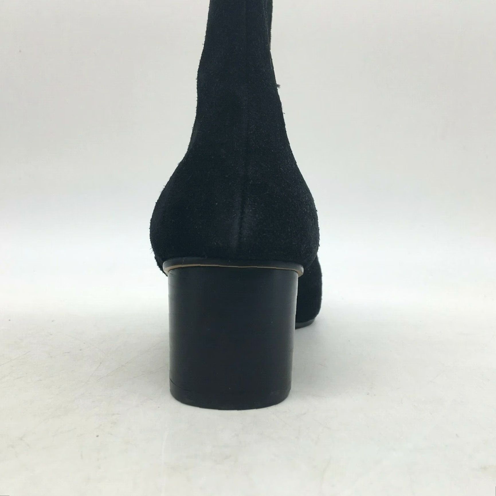 Rebecca Minkoff VINTAGE Rebecca Minkoff Women's Bootie Shoes Size 7M Black Suede Round Toe Ankle Block Heel Size US 9 / IT 39 - 4 Thumbnail