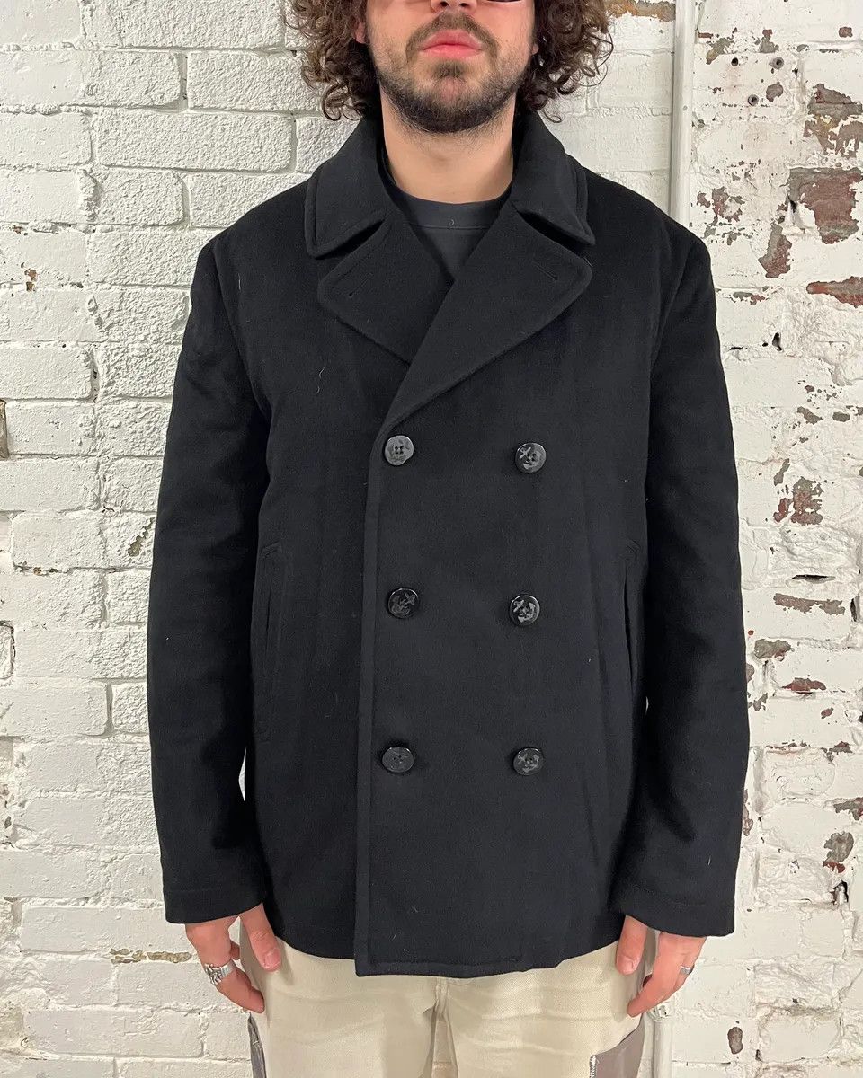 Alexander McQueen AW2005 Alexander McQueen Black Wool Double-Breasted Coat Size US L / EU 52-54 / 3 - 2 Thumbnail
