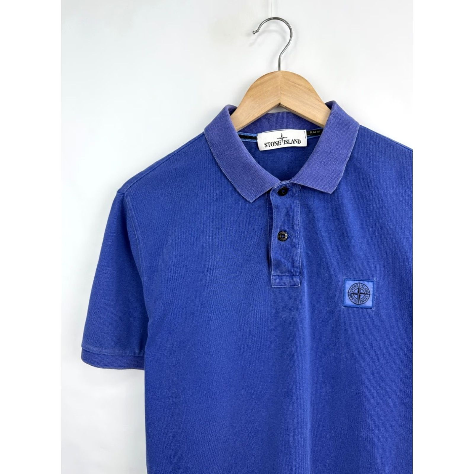 Stone Island Stone Island Patch Program Polo T-Shirt Blue L Mens XS? No—keep to L size; blue Polo T-Shirt Stone Island Patch Program Polo T-Shirt Blue L Mens Size US L / EU 52-54 / 3 - 3 Thumbnail