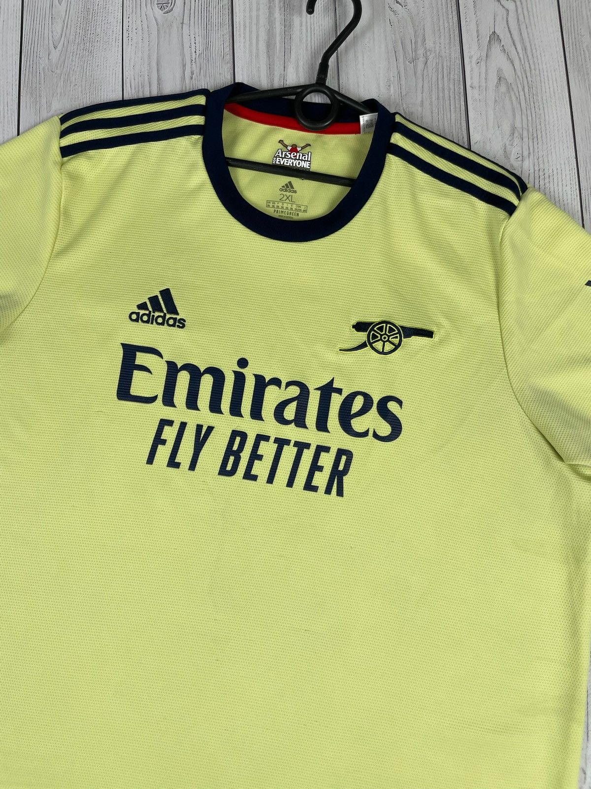 Adidas Vintage adidas Arsenal soccer jersey yellow Away size XXL Size US XXL / EU 58 / 5 - 2 Thumbnail