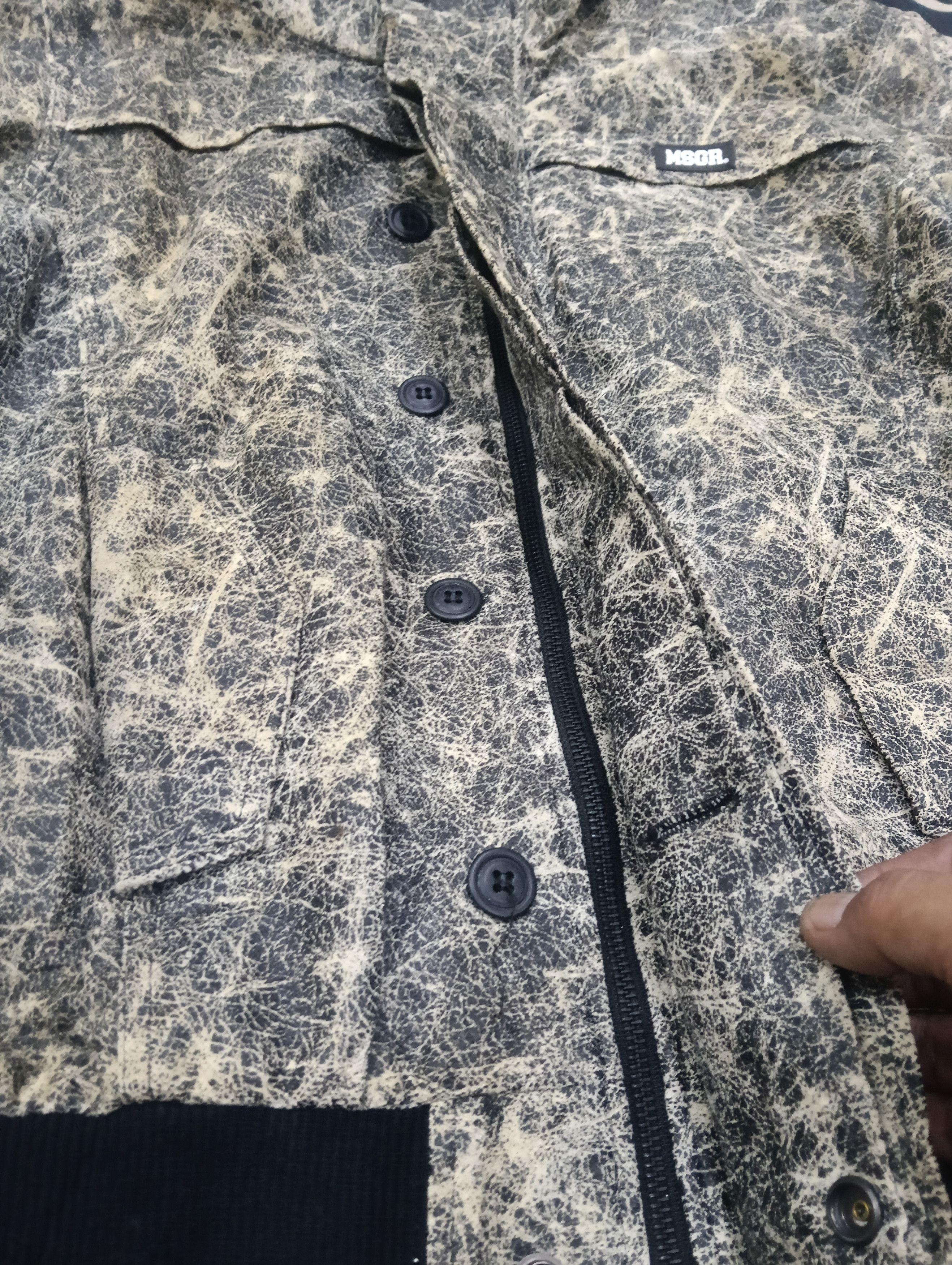 Le Grande Bleu (L.G.B.) Limited MSGR Japan Brand Like Bondage Crackled Style Size US L / EU 52-54 / 3 - 6 Thumbnail