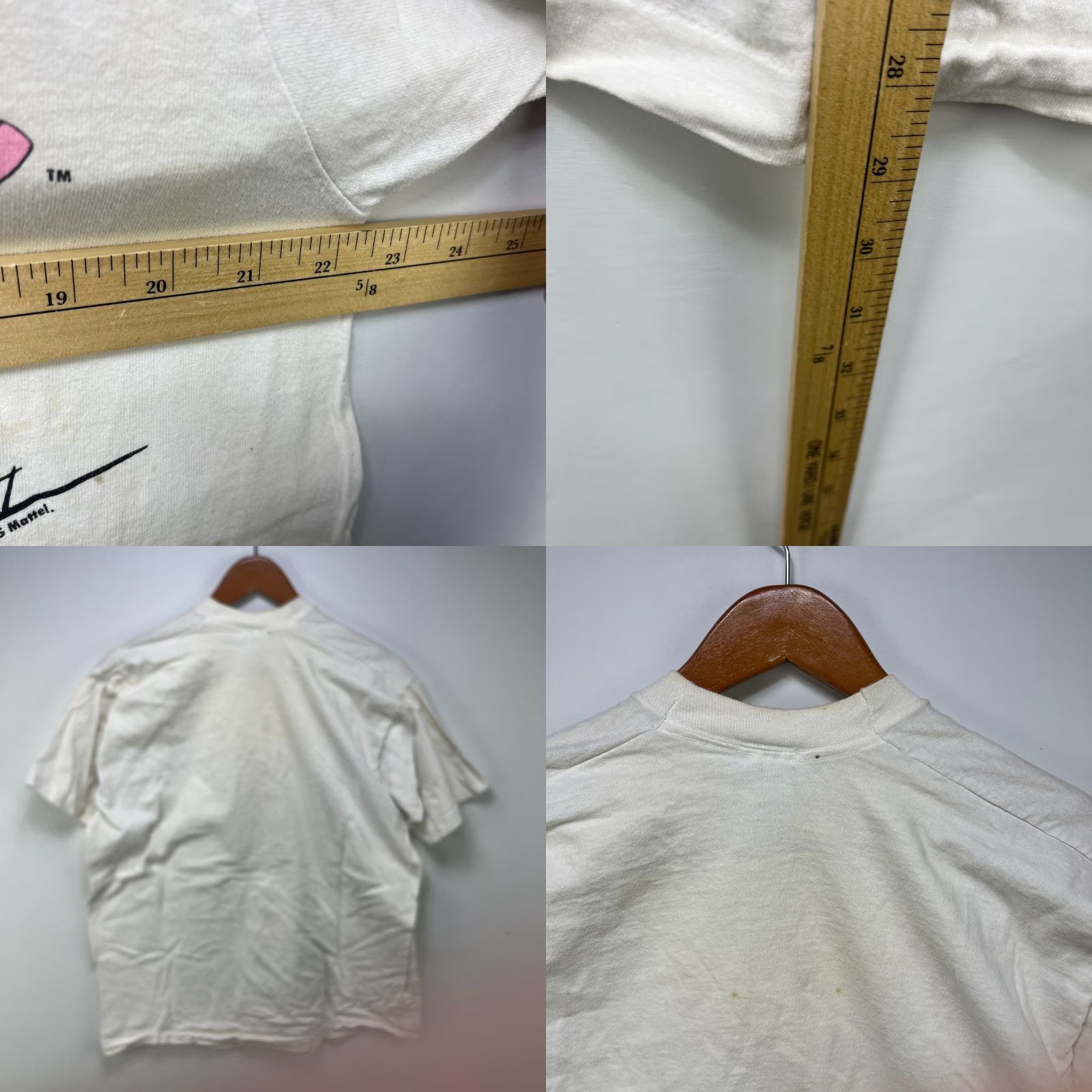 Vintage Vintage Barbie T Shirt XL Men White 90s Crew Neck Short Sleeve Knit Cotton Logo Embroidered Jacket? Size US XL / EU 56 / 4 - 8 Thumbnail