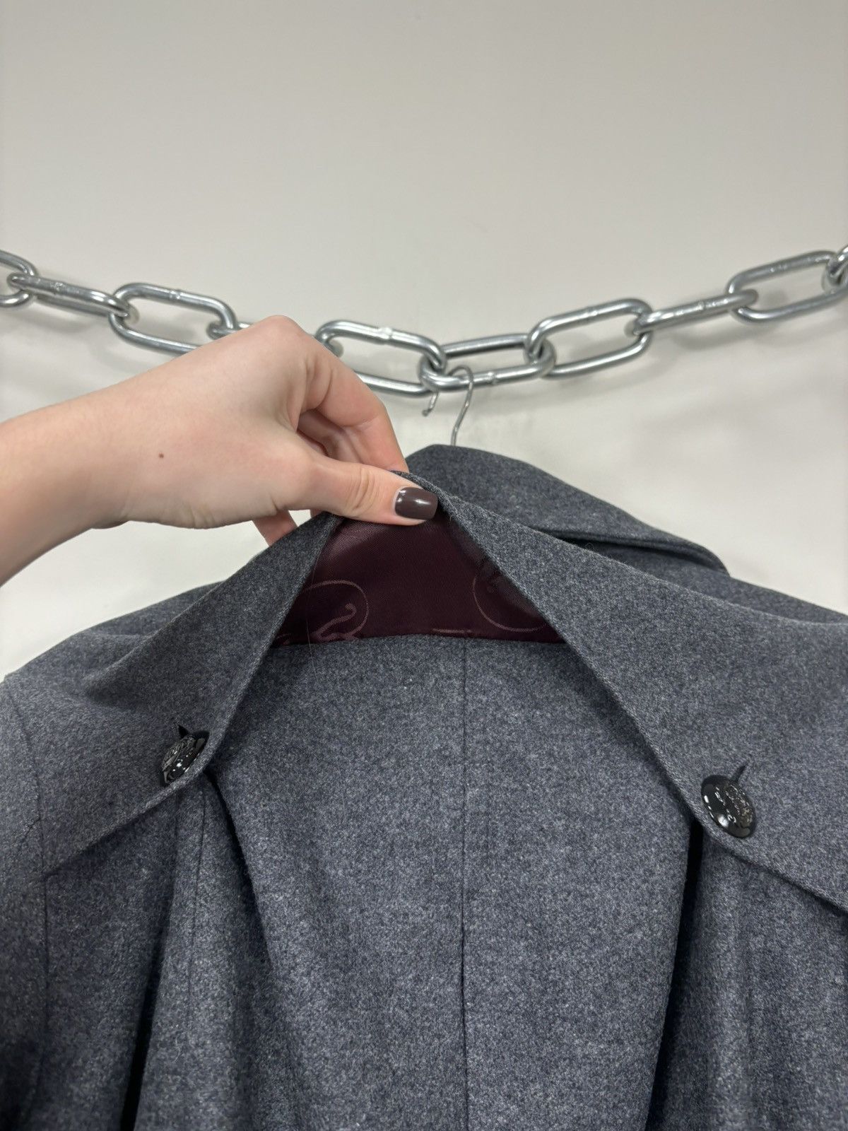 Burberry Thomas Burberry Women’s Double Breasted Wool Cashmere Coat Size M / US 6-8 / IT 42-44 - 19 Thumbnail
