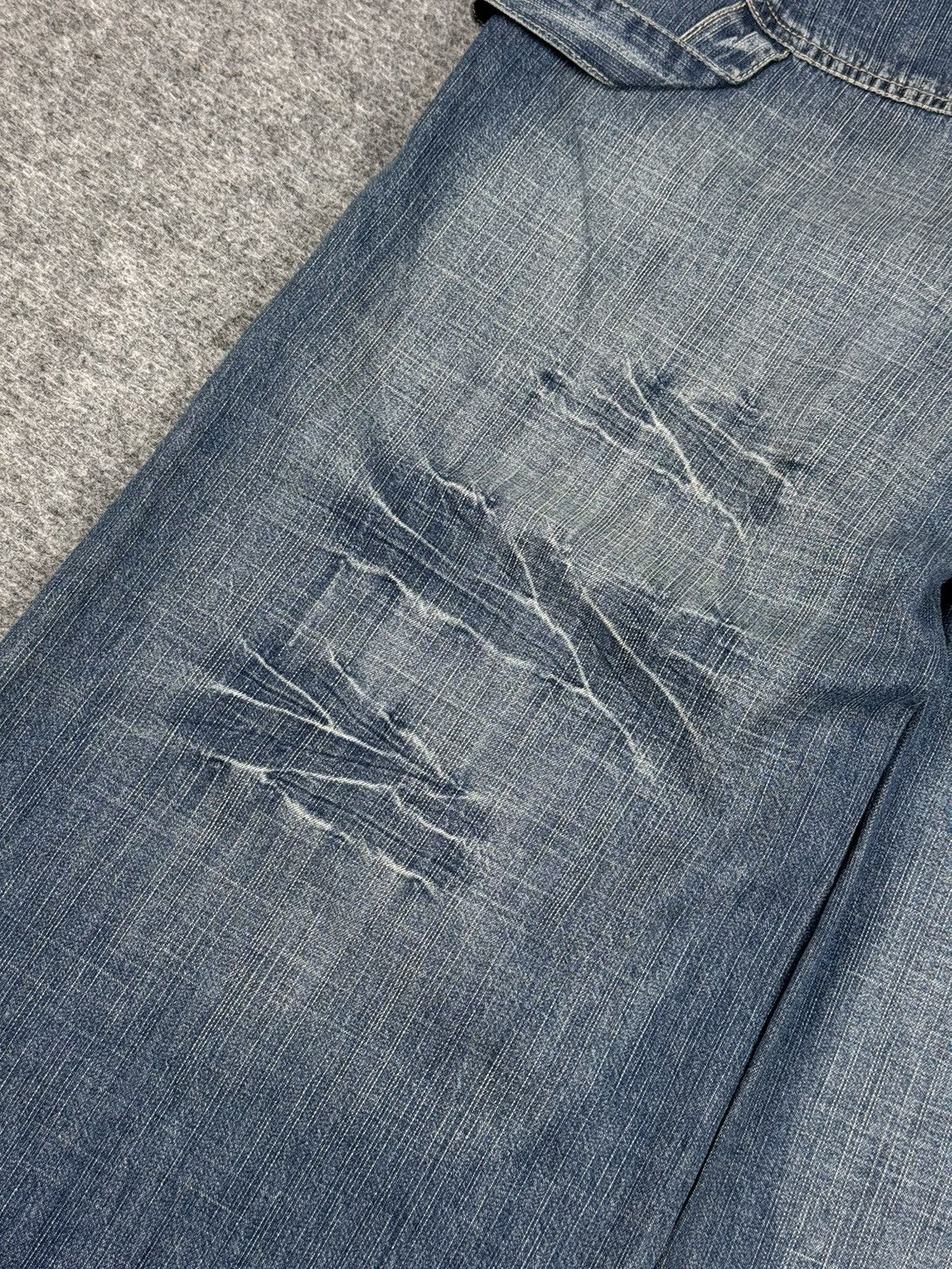 Japanese Brand Vintage Japanese brand Baggy denim y2k Size 35" - 2 Thumbnail