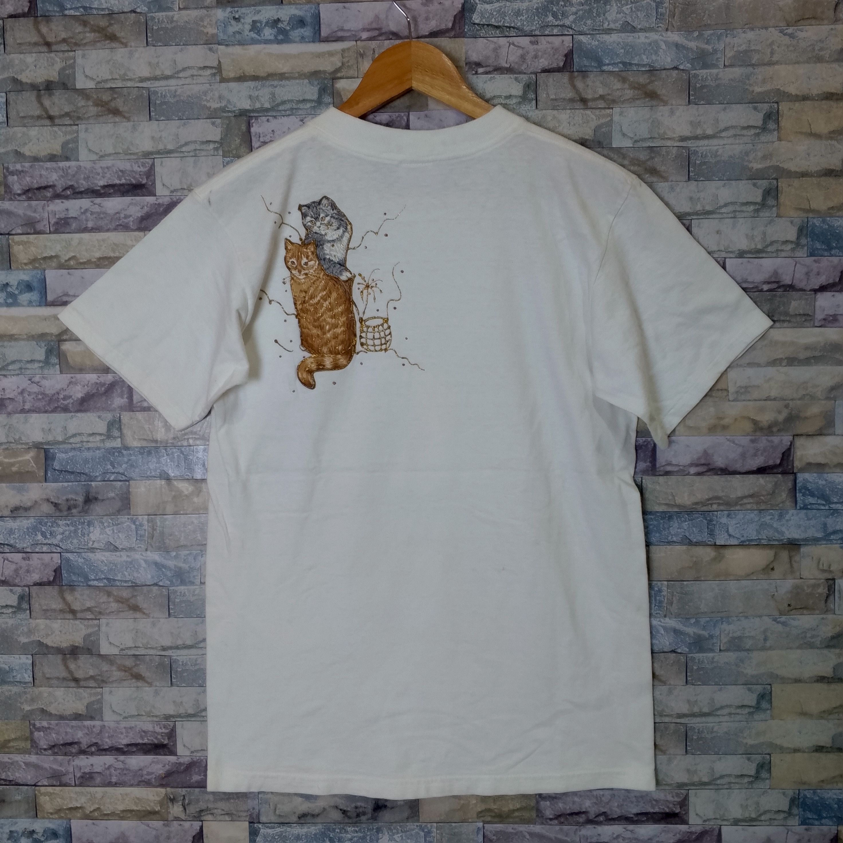 Vintage Vintage 90s Key West Cat Embroidered Tee Size US M / EU 48-50 / 2 - 2 Thumbnail