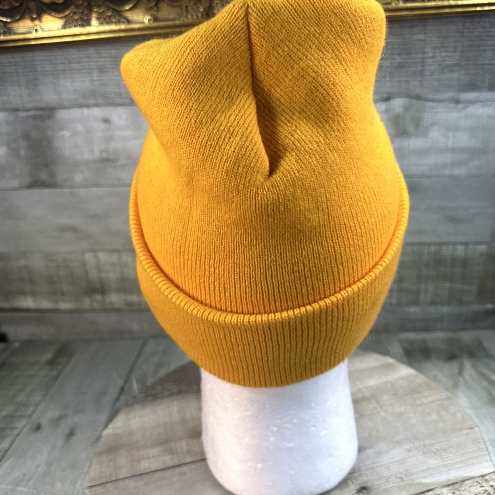 Vintage Symbol Men Beanie Winter Chinese Energy Symbol One Size Yellow Mens Size ONE SIZE - 7 Thumbnail