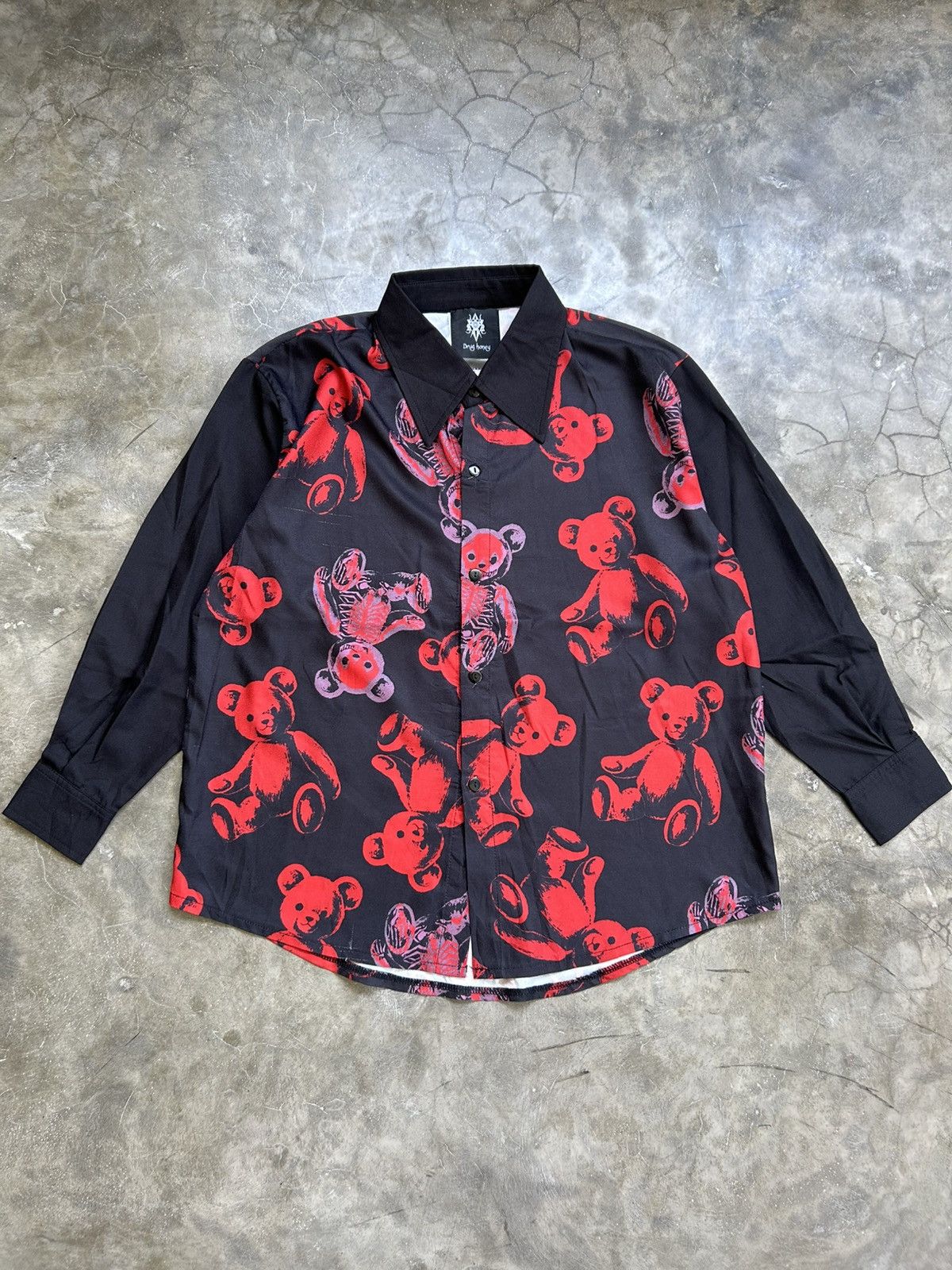 Japanese Brand 2000s J Fashion Harajuku Style by Drug Honey Shirt Size US M / EU 48-50 / 2 - 1 Thumbnail