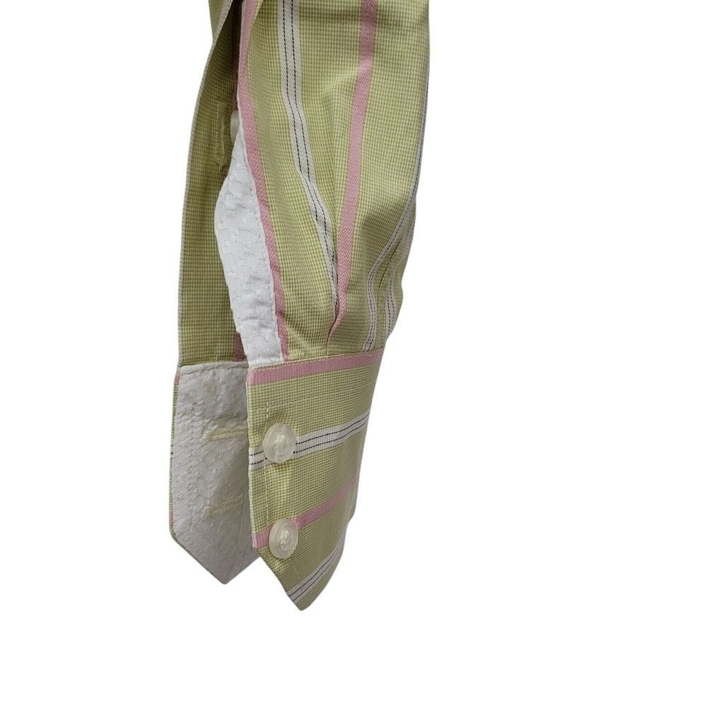 Robert Graham Robert Graham Men's Stripe Dress Shirt Large Pre-owned Size US L / EU 52-54 / 3 - 8 Thumbnail