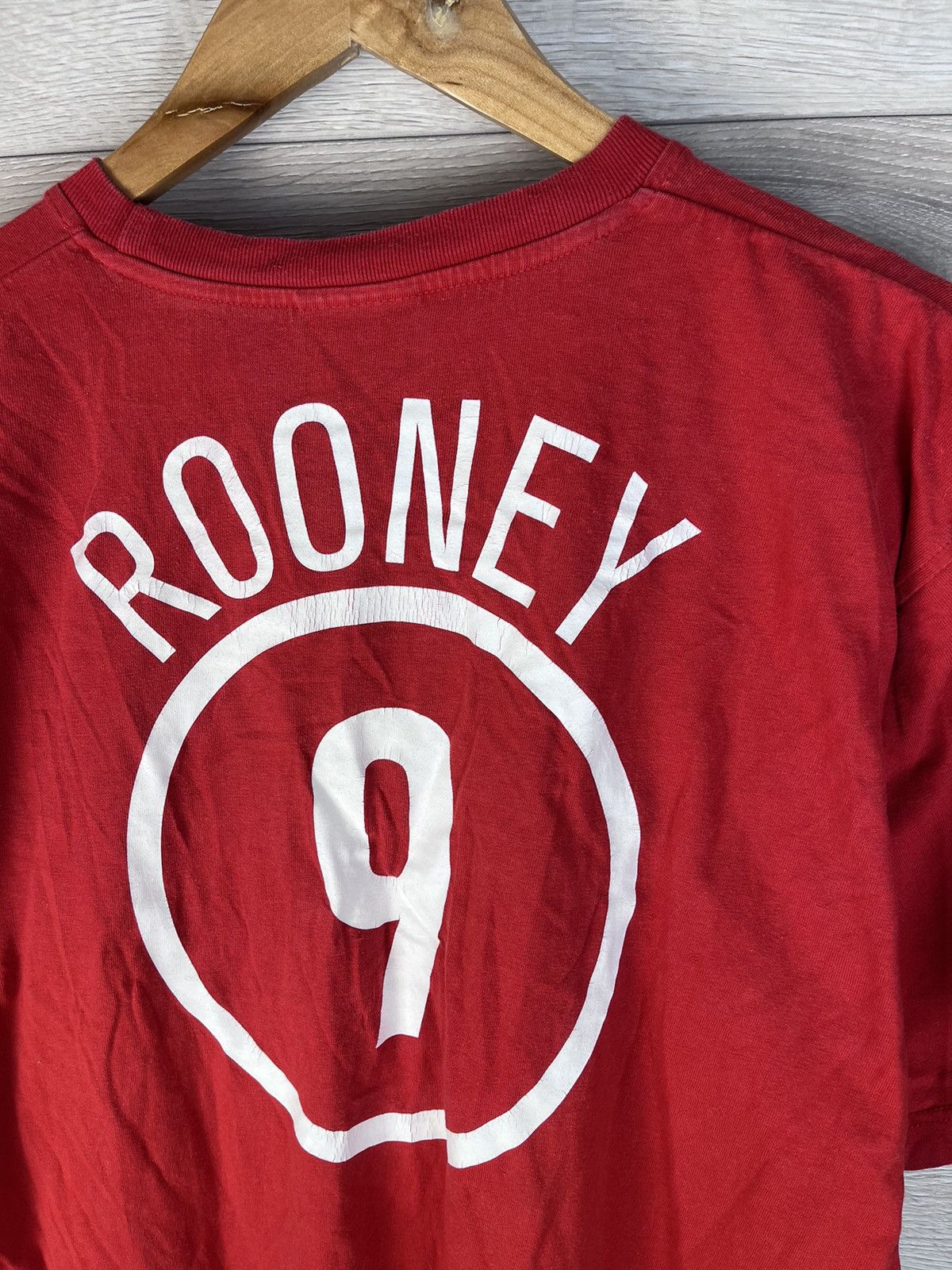 Vintage Vintage t-shirt Nike England #9 Rooney drill size L Size US L / EU 52-54 / 3 - 13 Thumbnail