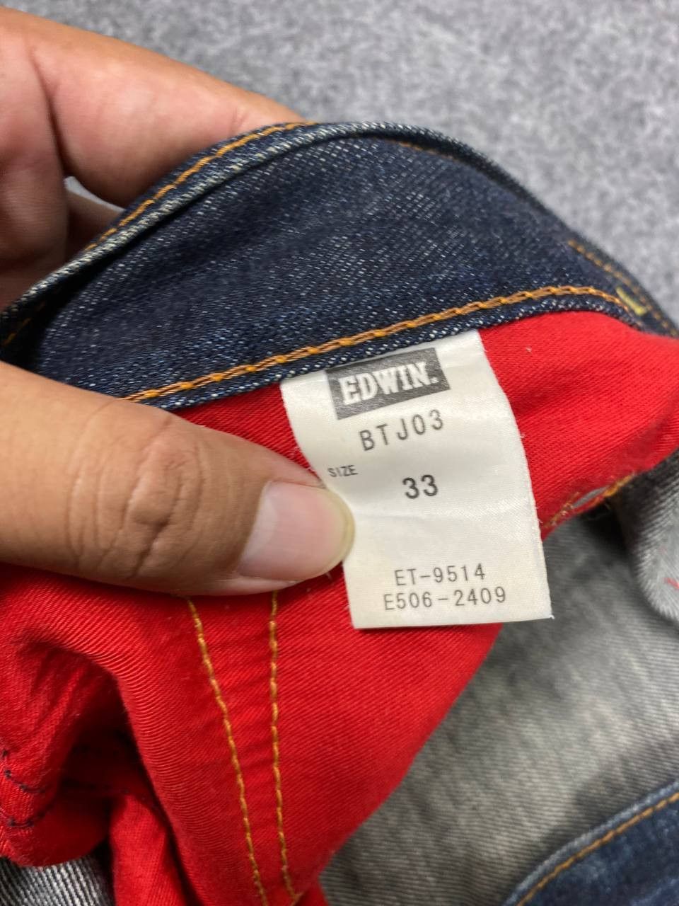 Edwin vintage edwin blue trip rusty distressed denim nice design Size US 37 - 14 Thumbnail