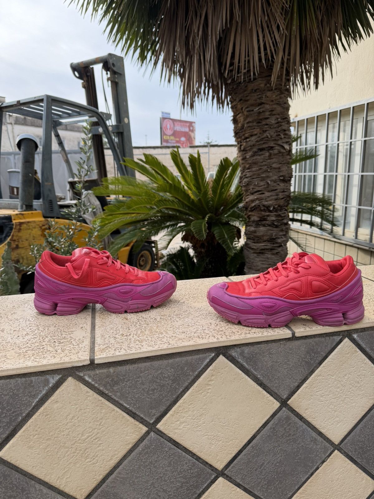 Adidas × Raf Simons Raf Simons x Adidas Ozweego Glory Collegiate Red Shoes Size US 8.5 / EU 41-42 - 1 Thumbnail