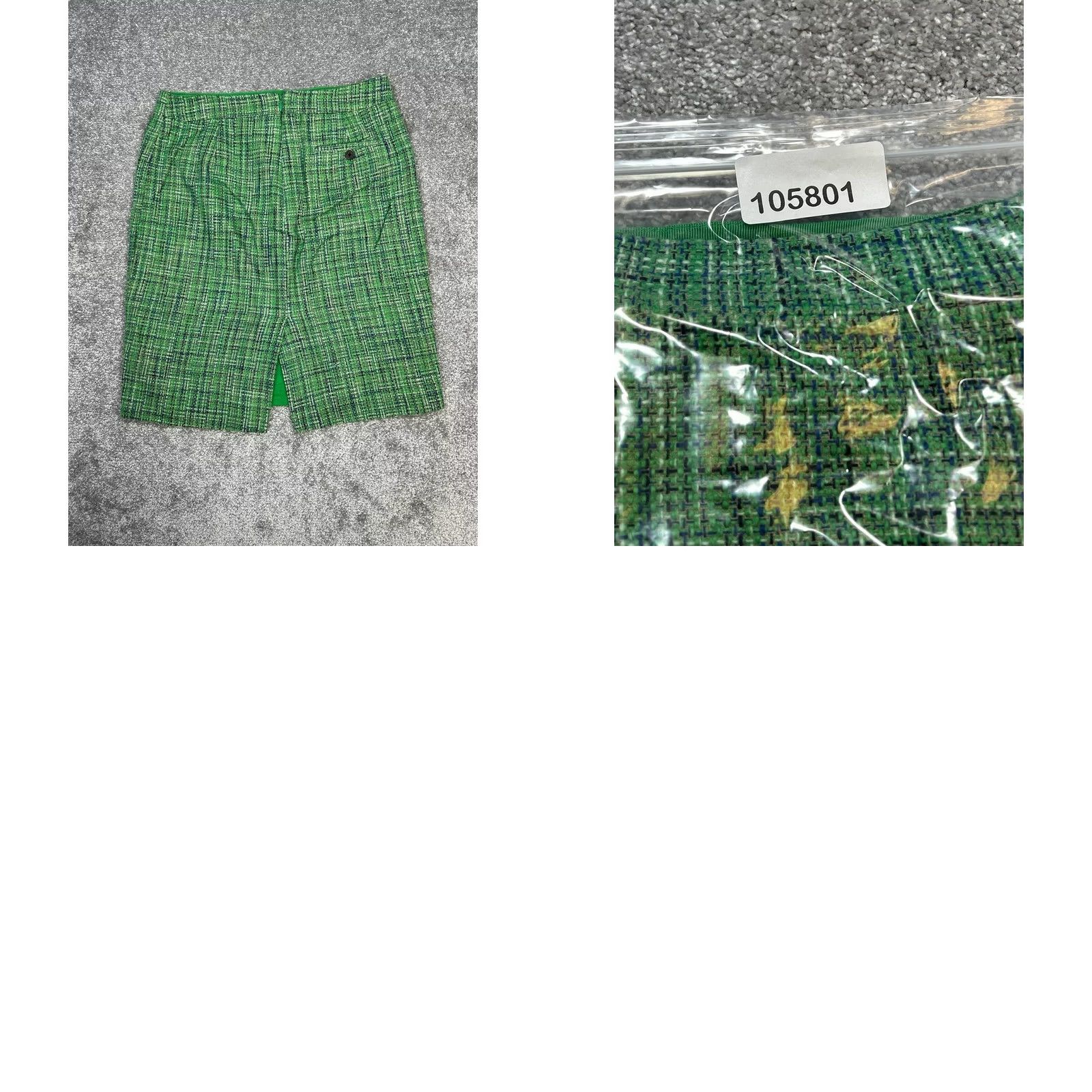 J.Crew J.CREW Skirt Womens 6 Green Straight & Pencil Tweed Zip Back Back Zip Short Classic Lined Slit Casual Summer Spring Vintage No N/A Size 28" / US 6 / IT 42 - 8 Thumbnail