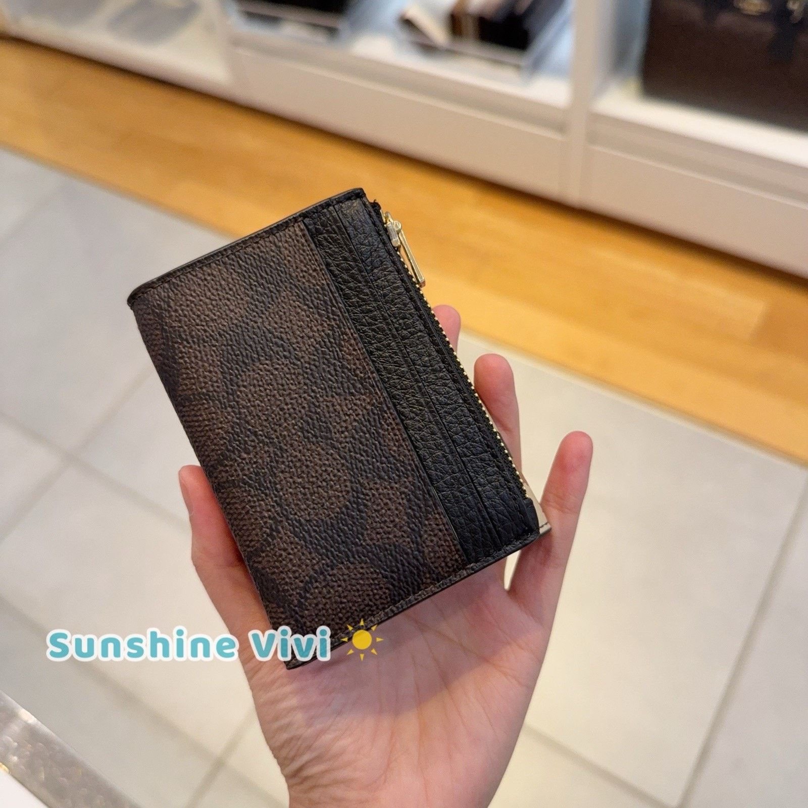 Coach NWT Coach Card Holder Wallet Leopard Signature Canvas CCL99 Size ONE SIZE - 5 Thumbnail