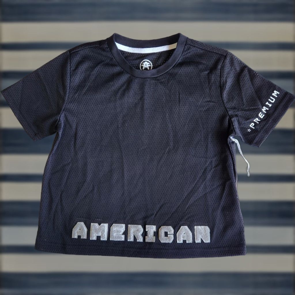 Vintage American Fighter XS Black Crop Top Women's Little Things Premium Cropped Tee Breathable Lightweight Short Sleeve Knit Polyester Crew Neck T-Shirt Size XS / US 0-2 / IT 36-38 - 1 Thumbnail