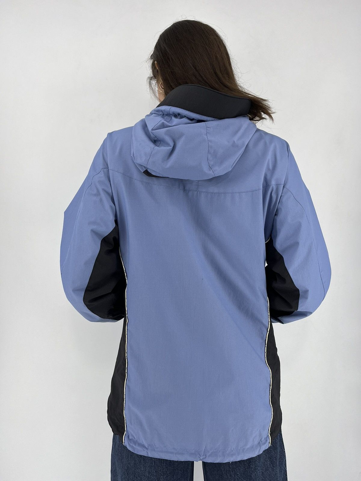 Haglofs × Vintage Women’s Woman Haglöfs Windbreaker Jacket Blue Nylon Size L Size M / US 6-8 / IT 42-44 - 10 Thumbnail